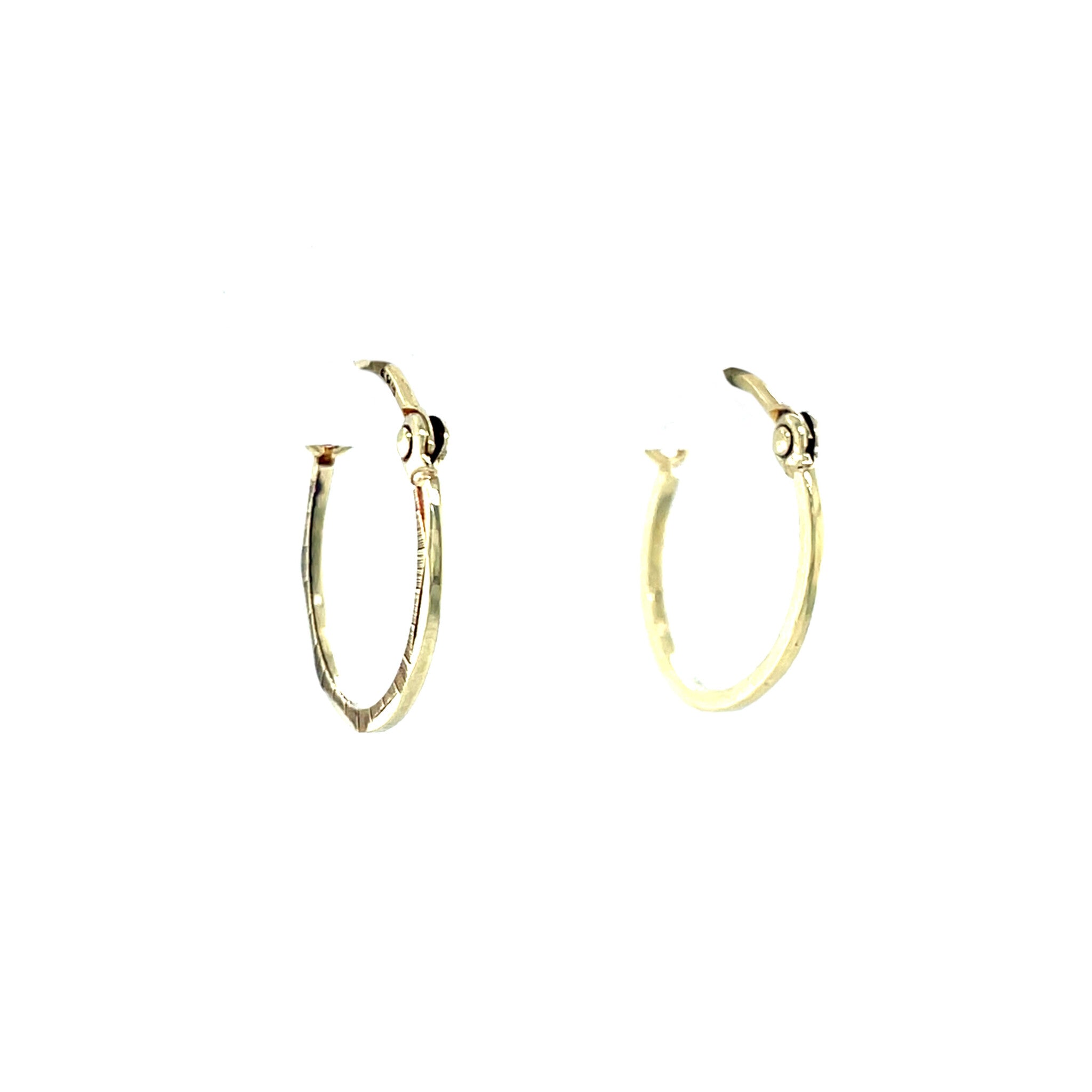Gouden fantasie oorringen 14 krt