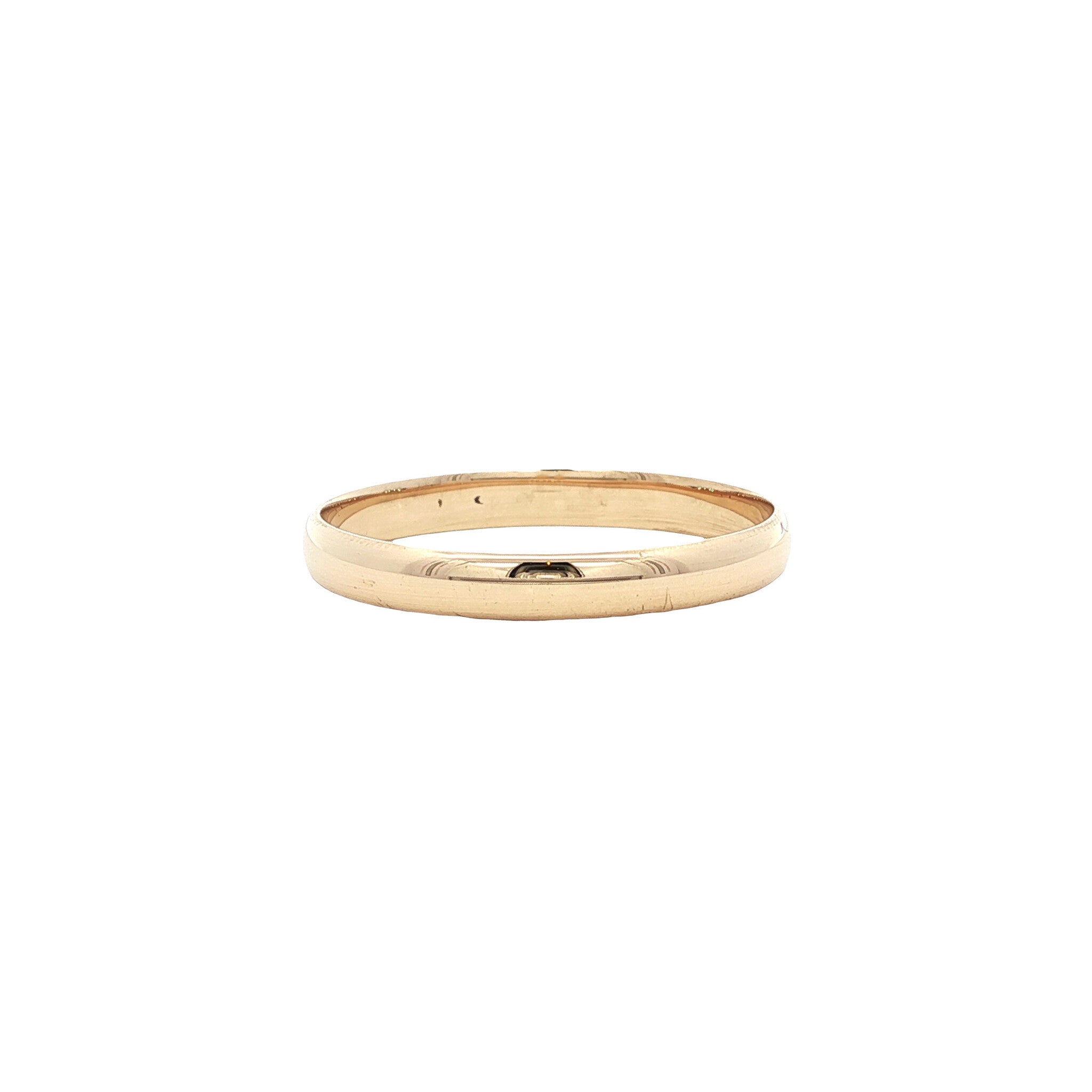 Gouden vintage gladde ring 14 kt