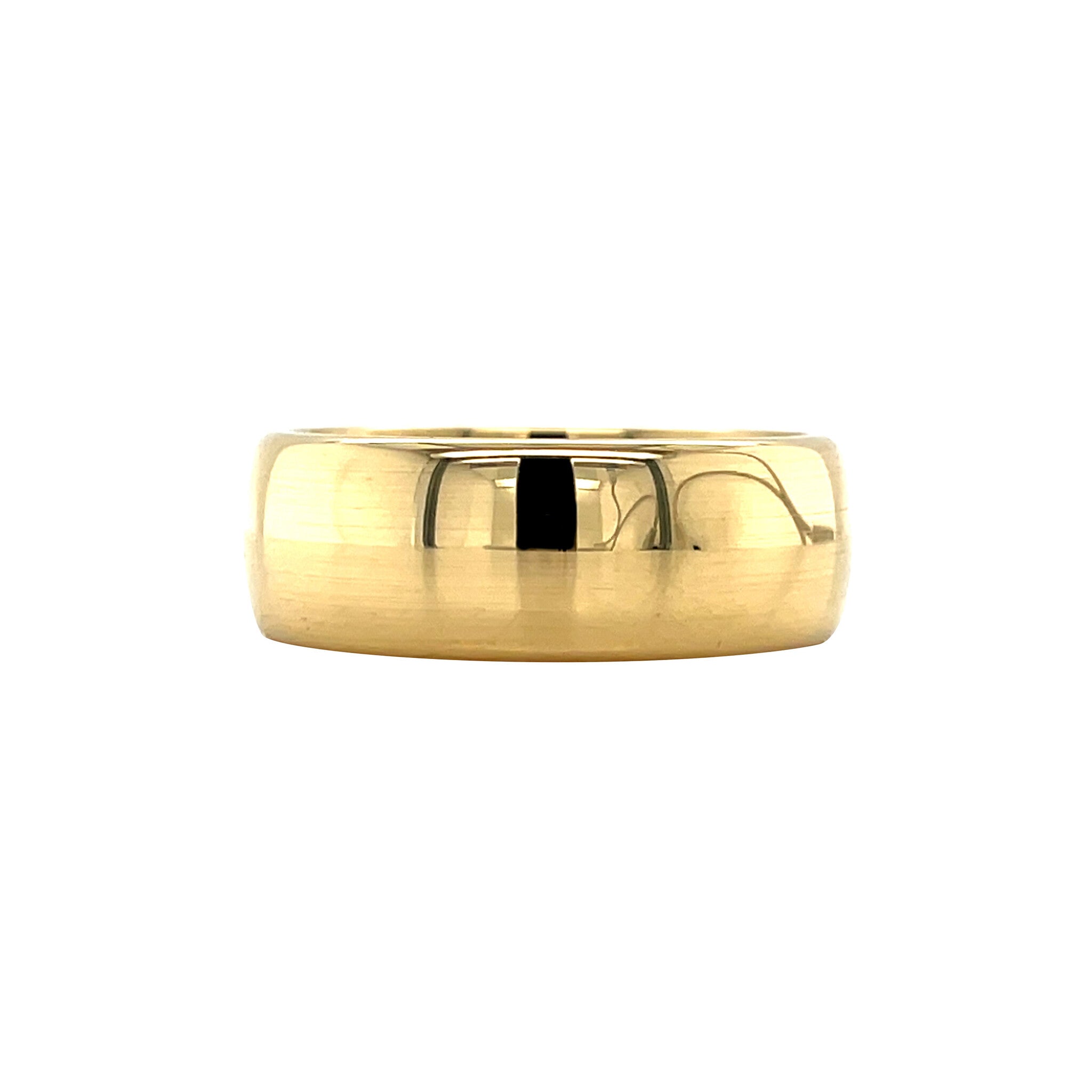 Gold smooth ring 18 kt