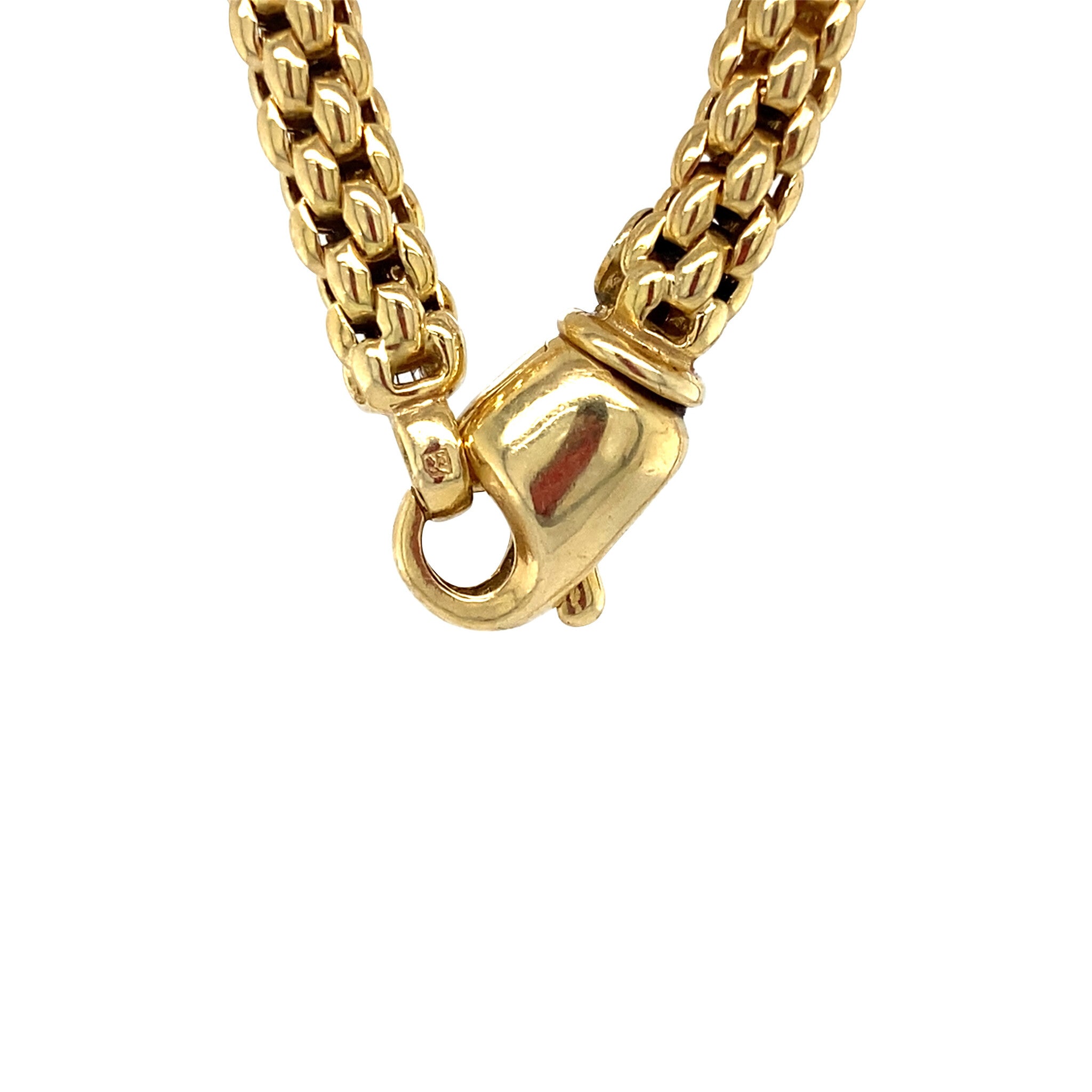 Gold vintage fantasy necklace 14 kt