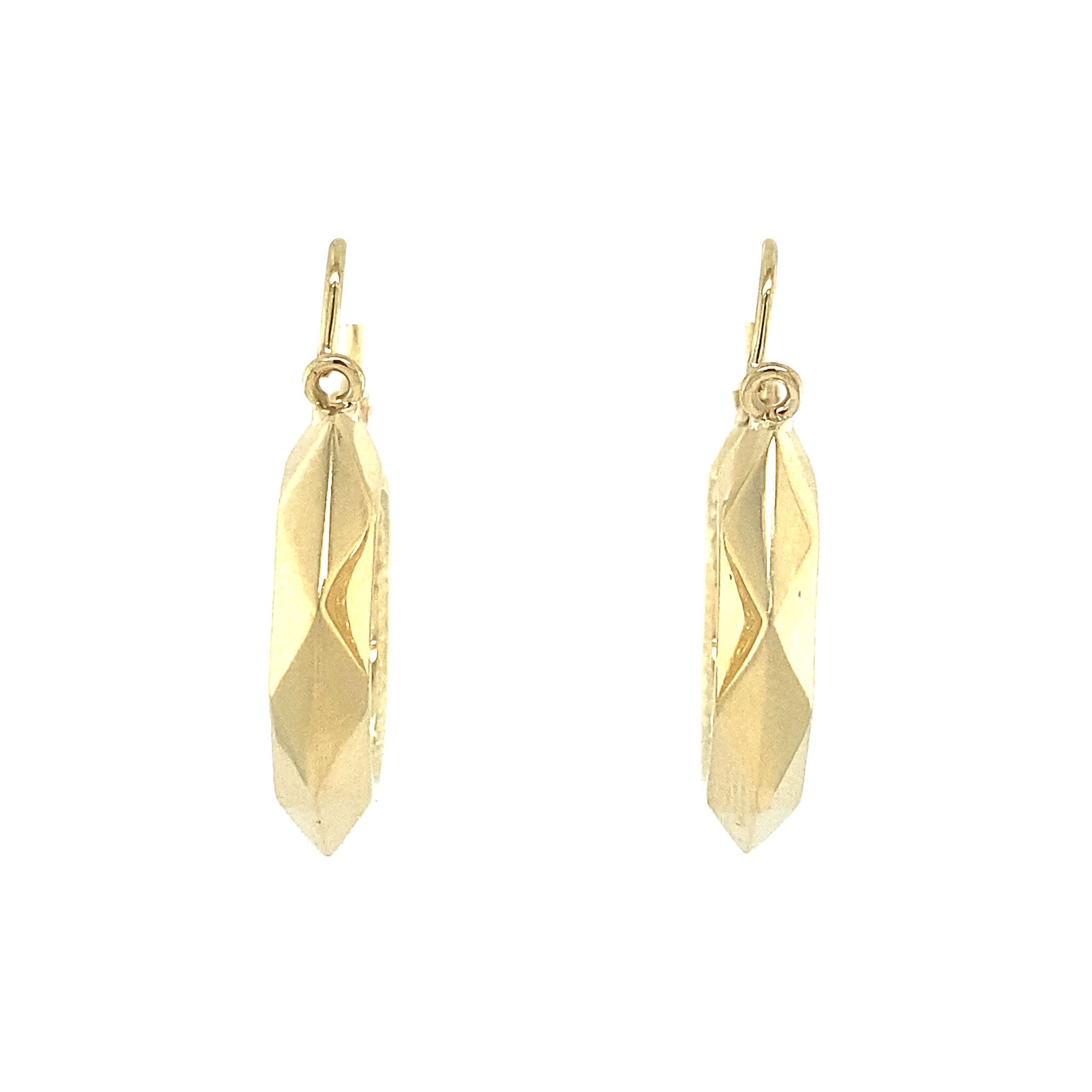 Gouden oorringen fantasie 14 krt