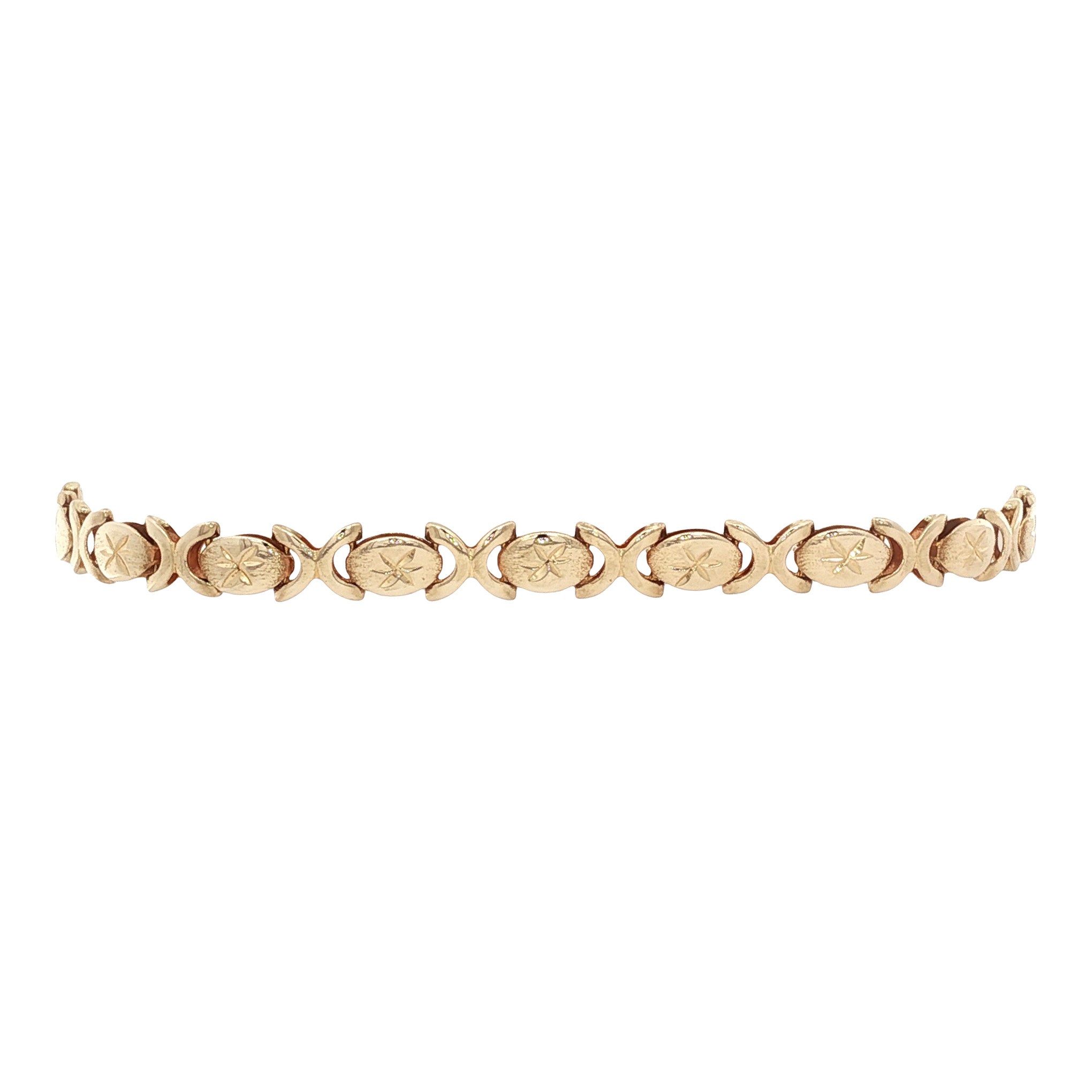 Vintage 14 kt gold fantasy bracelet
