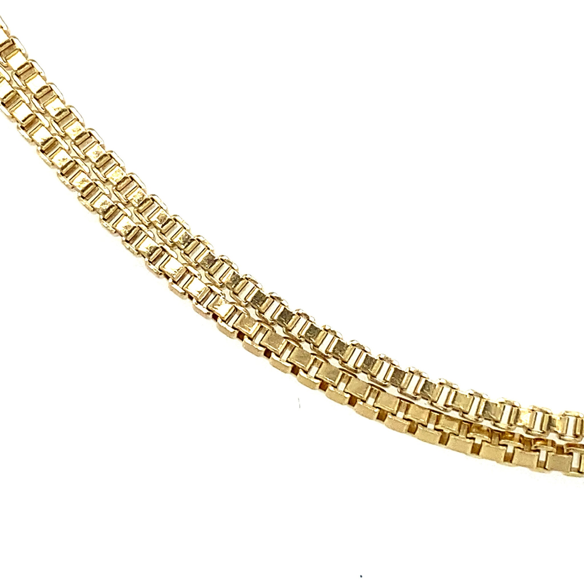Gouden lengtecollier venetiaan 50 cm 14 krt