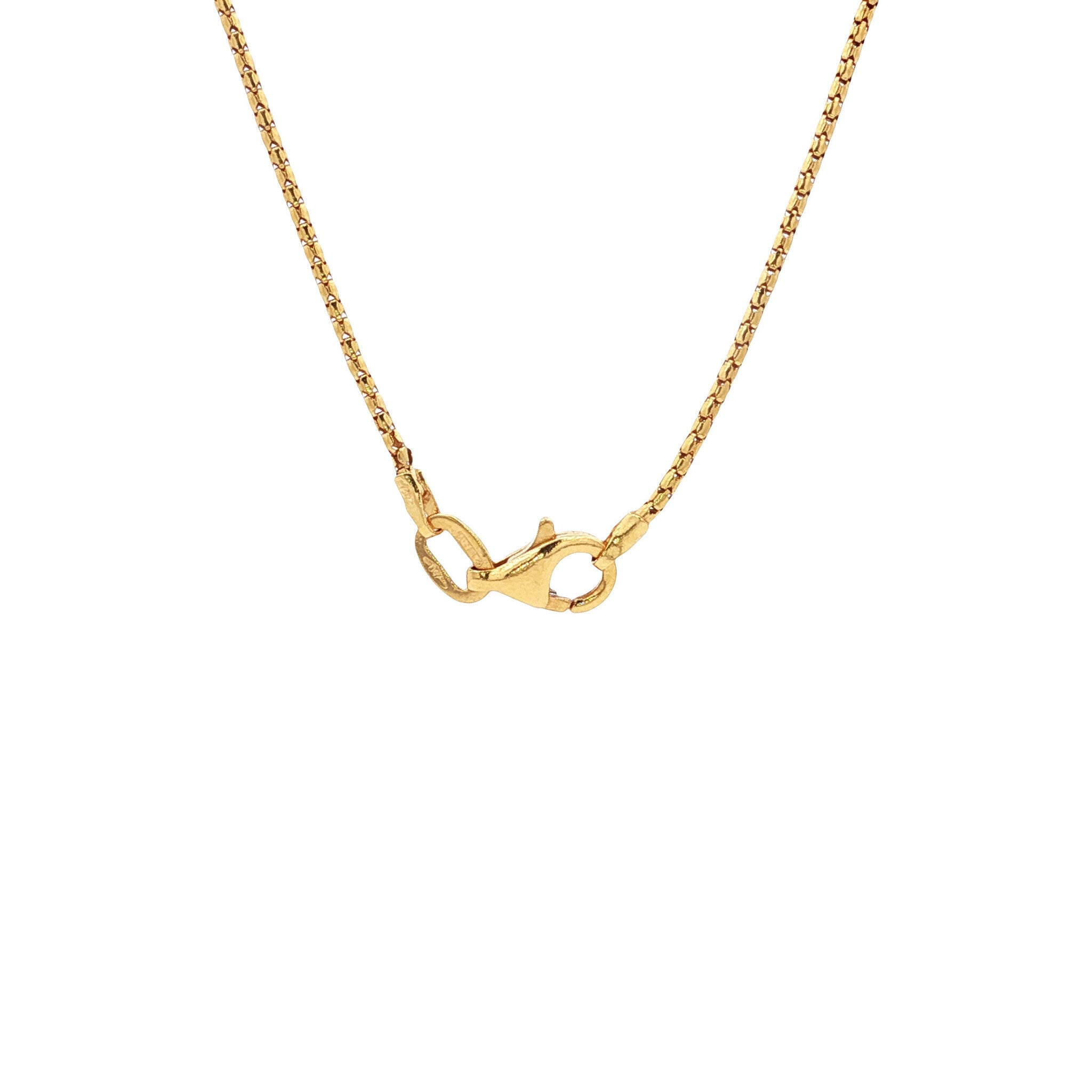 Gold vintage fantasy necklace 18 kt