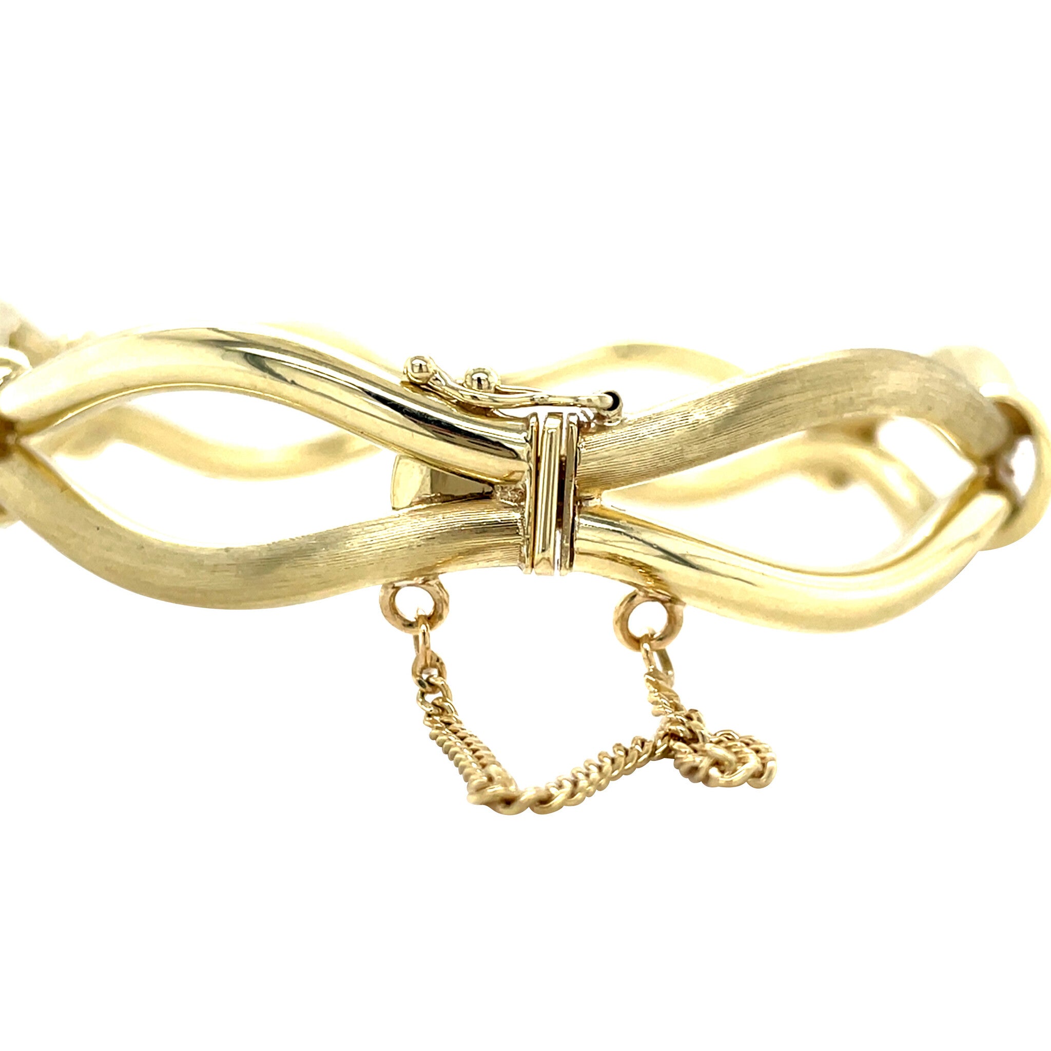 Golden vintage fantasy bangle 14 kt