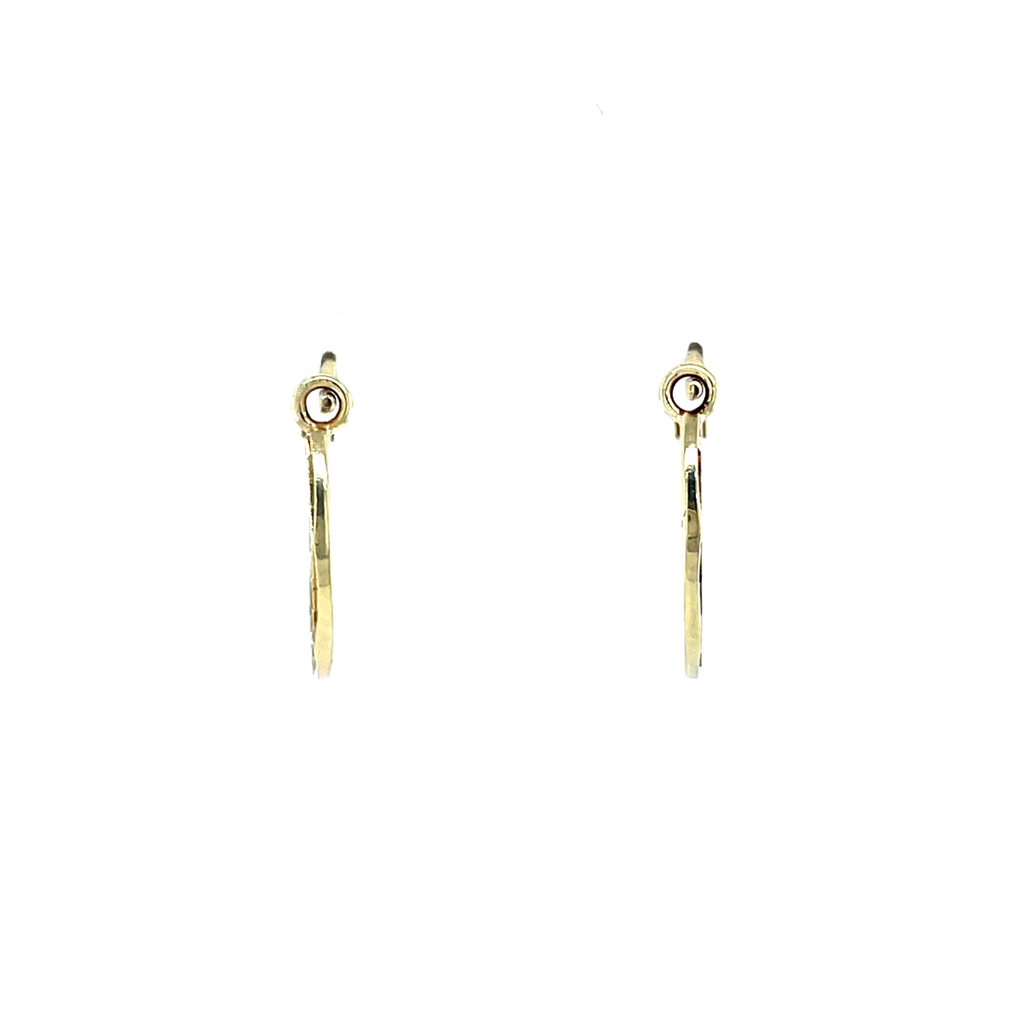 Gouden fantasie oorringen 14 krt