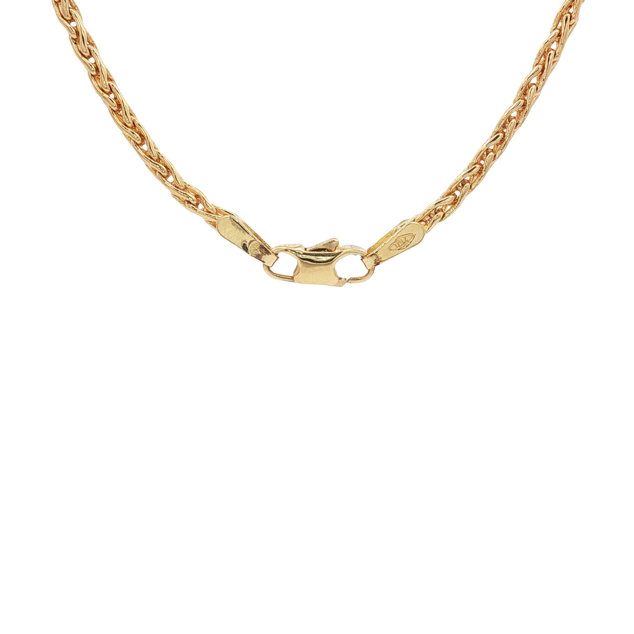 Gouden vintage vossenstaart collier 18 kt