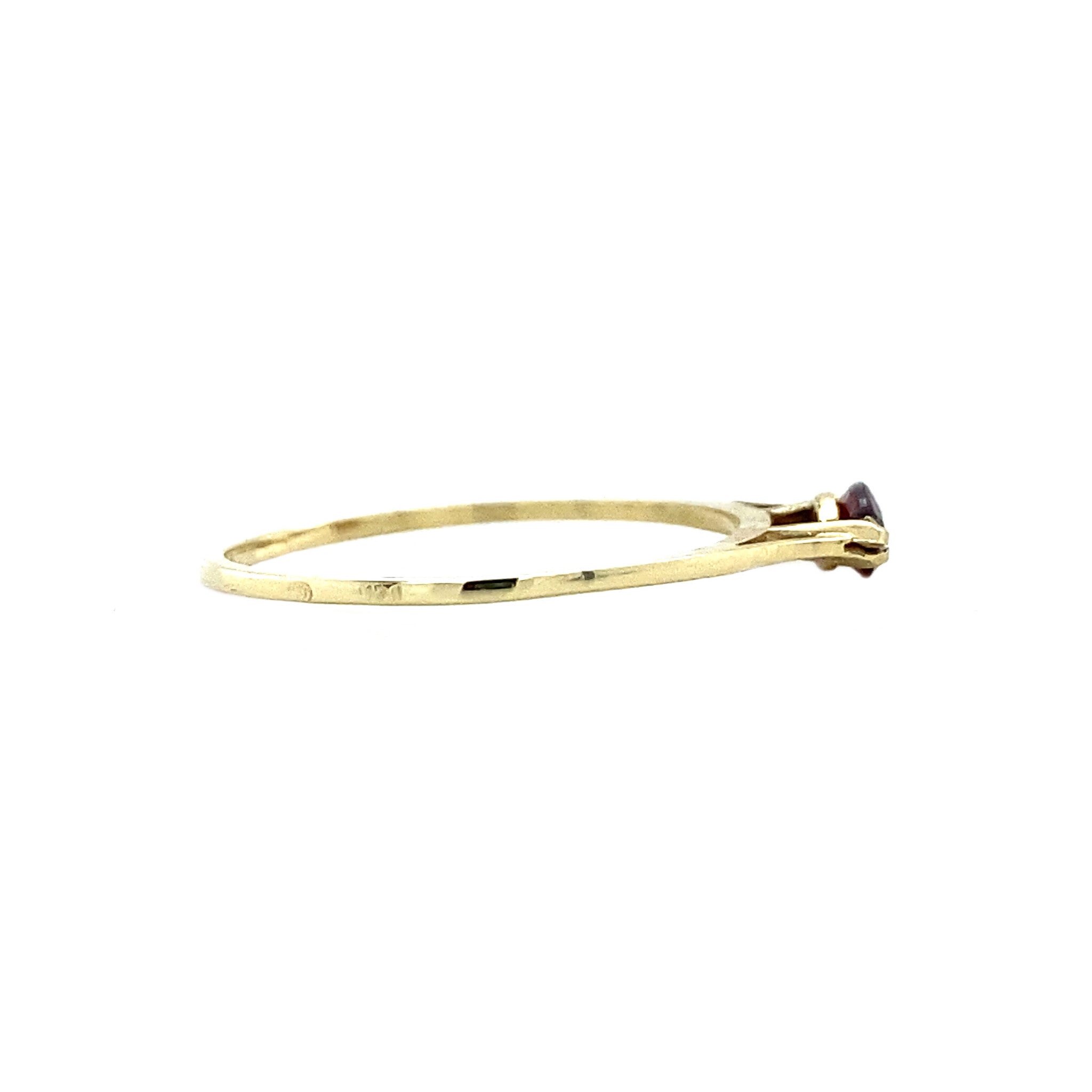 14 kt gold ring with citrine