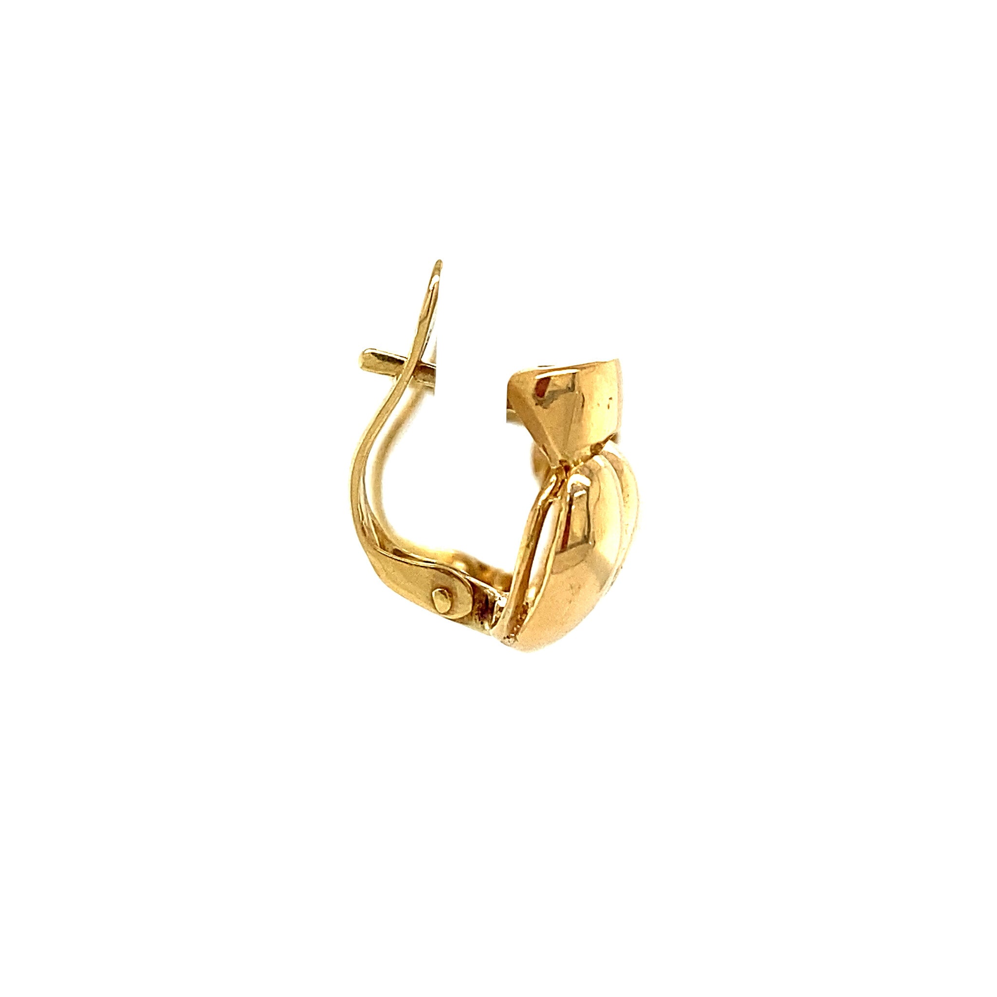 Gouden fantasie oorstekers 14 krt