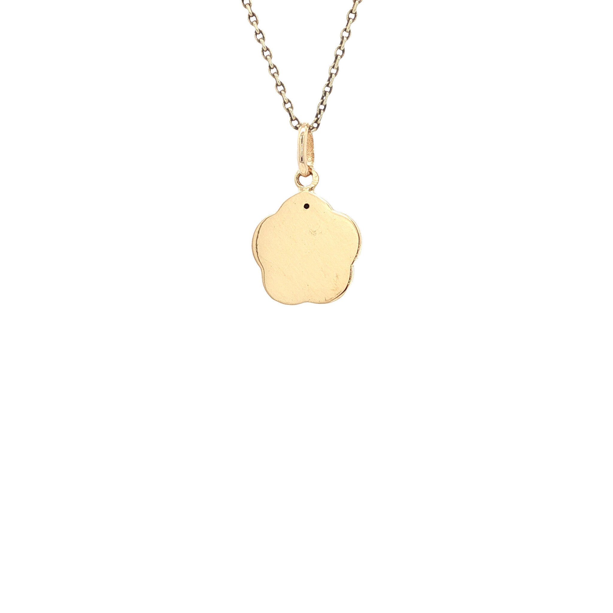 Gold pendant with lapis lazuli 18 kt
