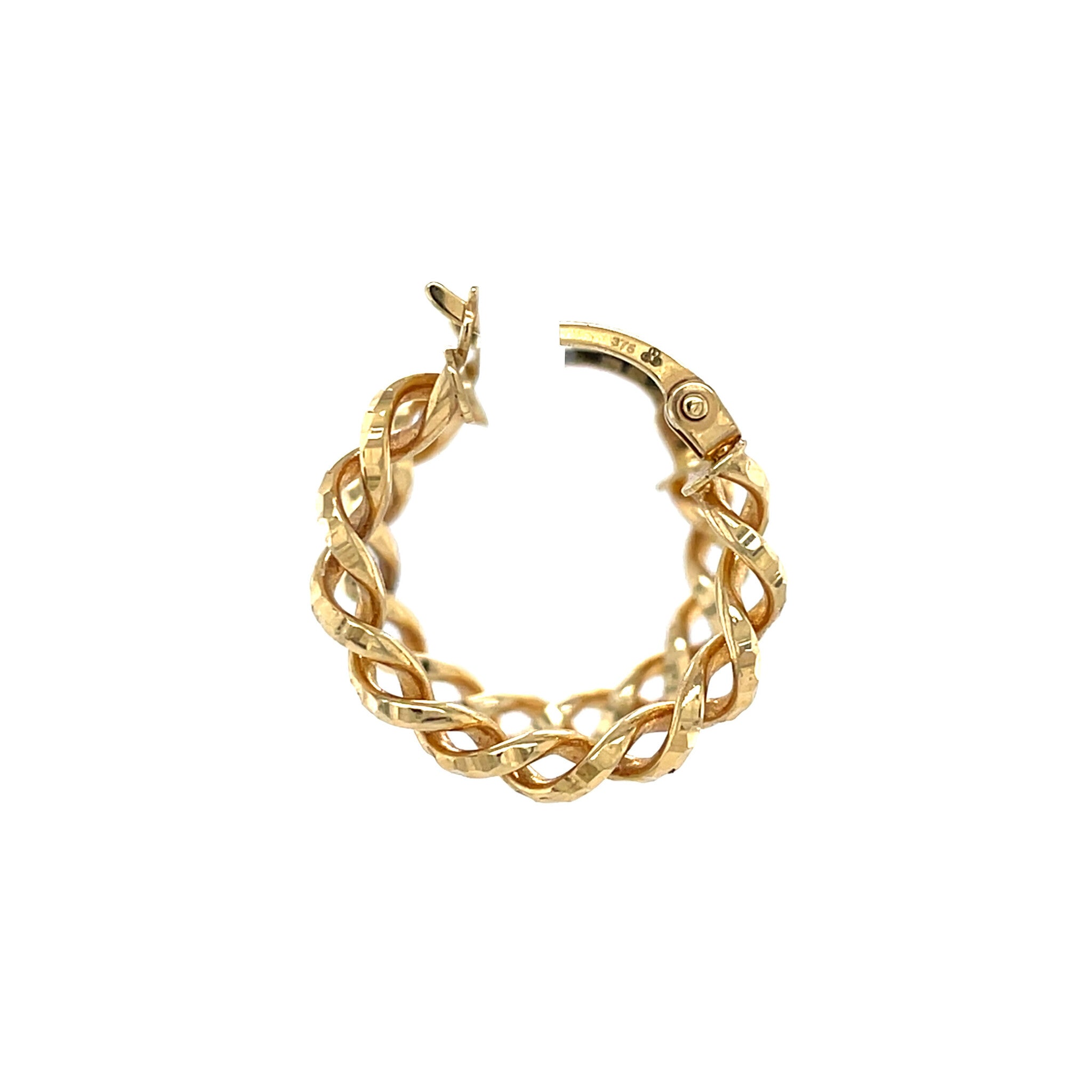 Twisted vintage earrings 9 krt