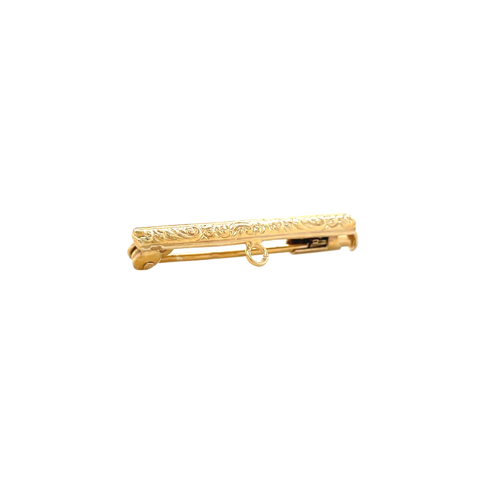 Gold vintage watch brooch 14 kt