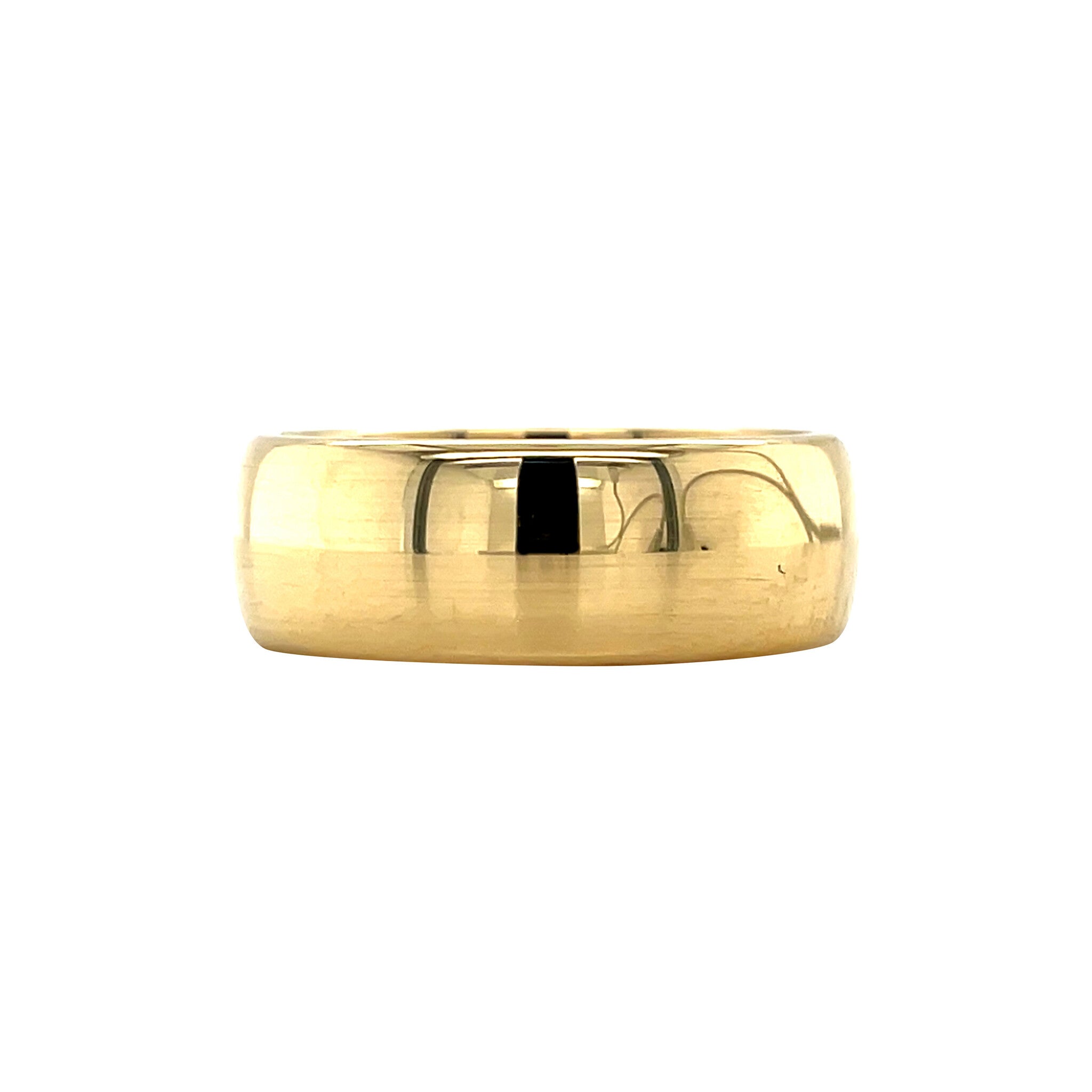 Gold smooth ring 18 kt