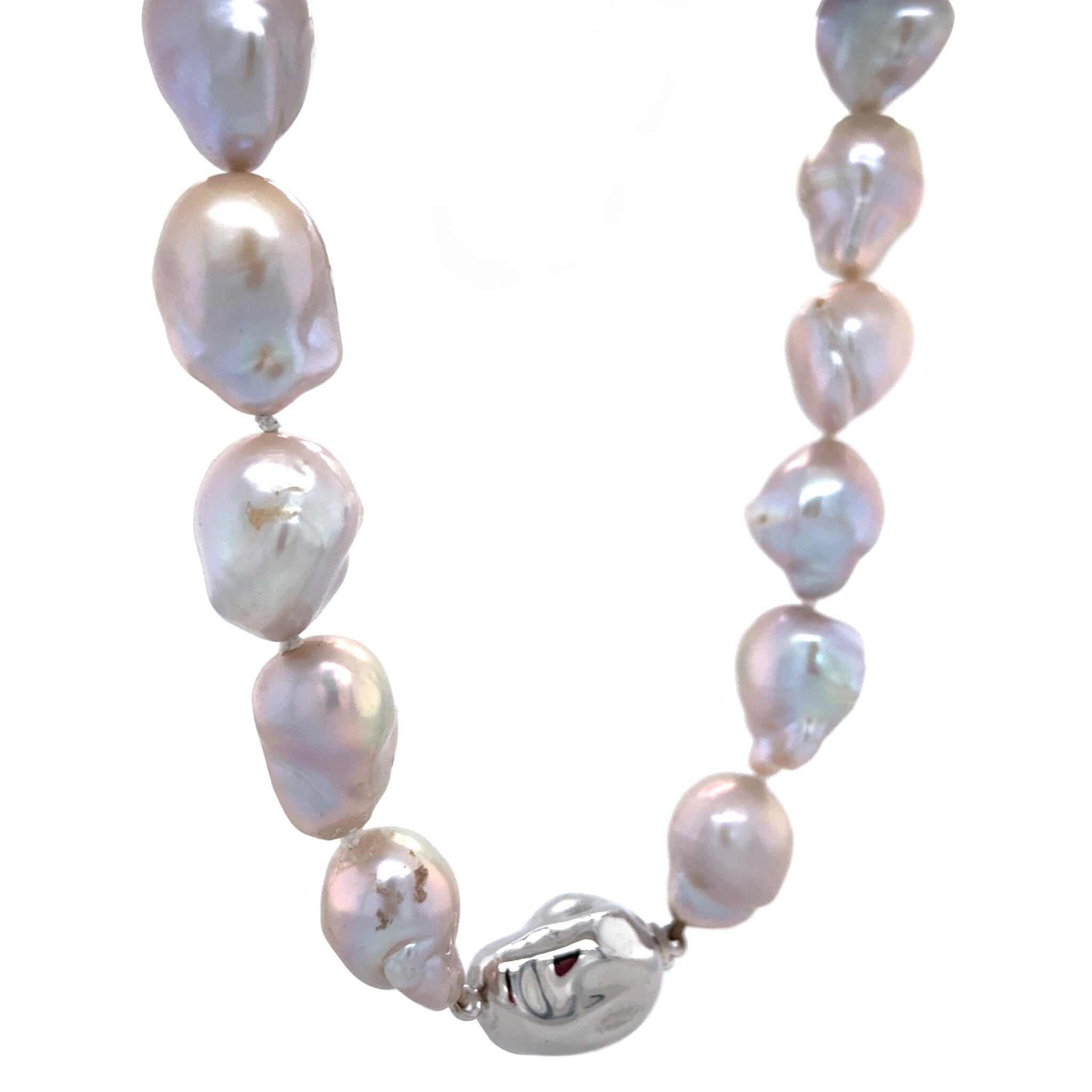 Pearl necklace with silver clasp 925
