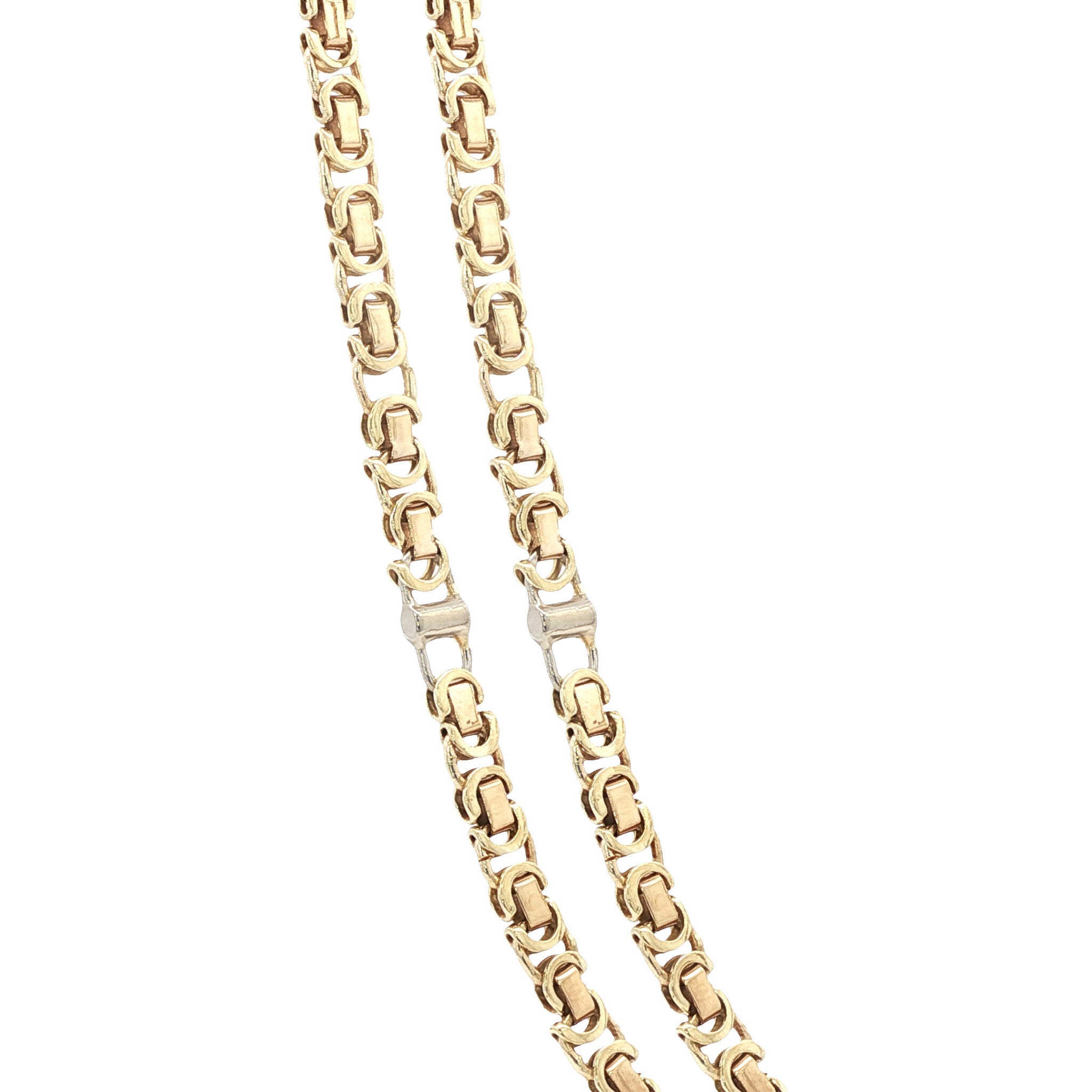 Gouden fantasie collier 14 kt