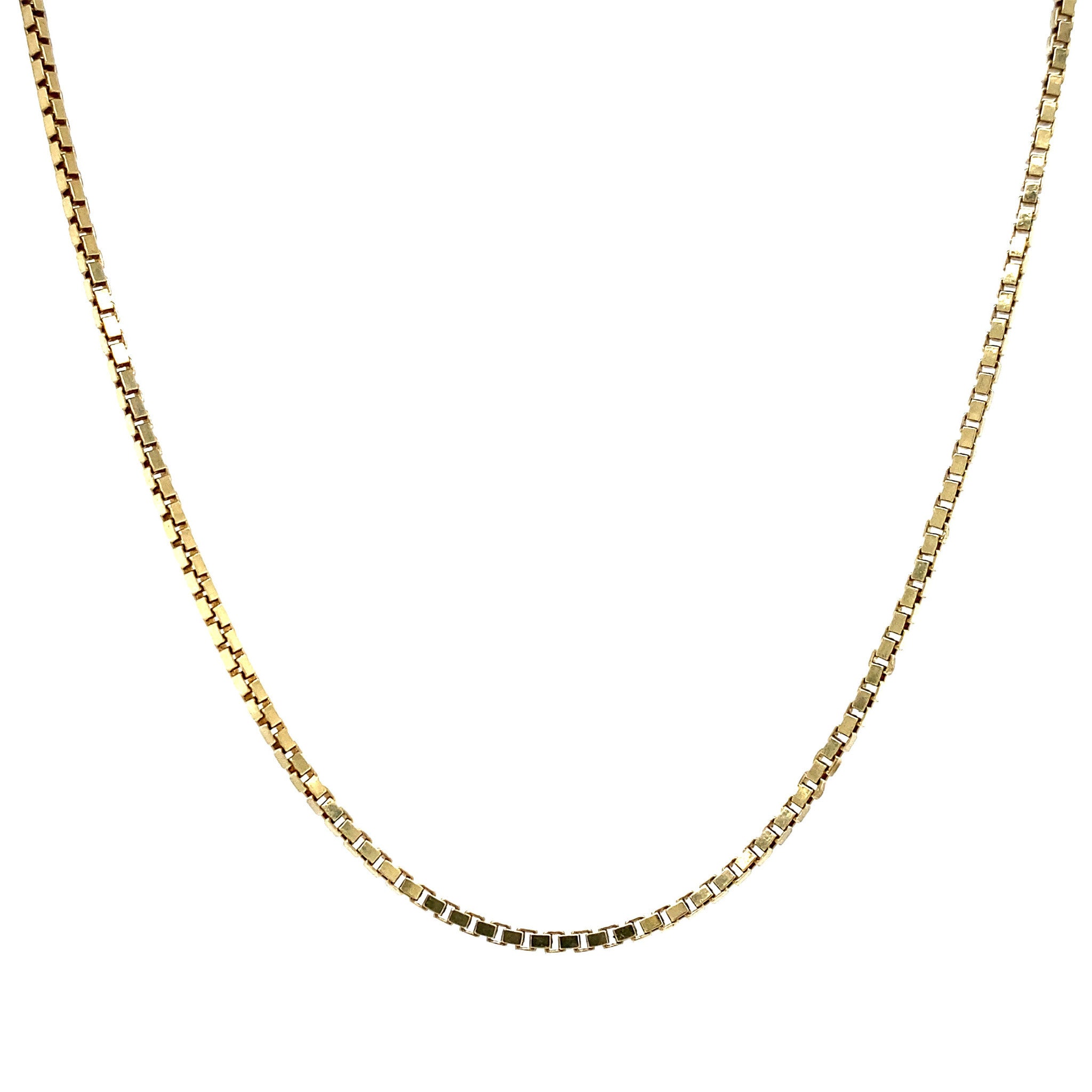 14 kt gold Venetian long necklace
