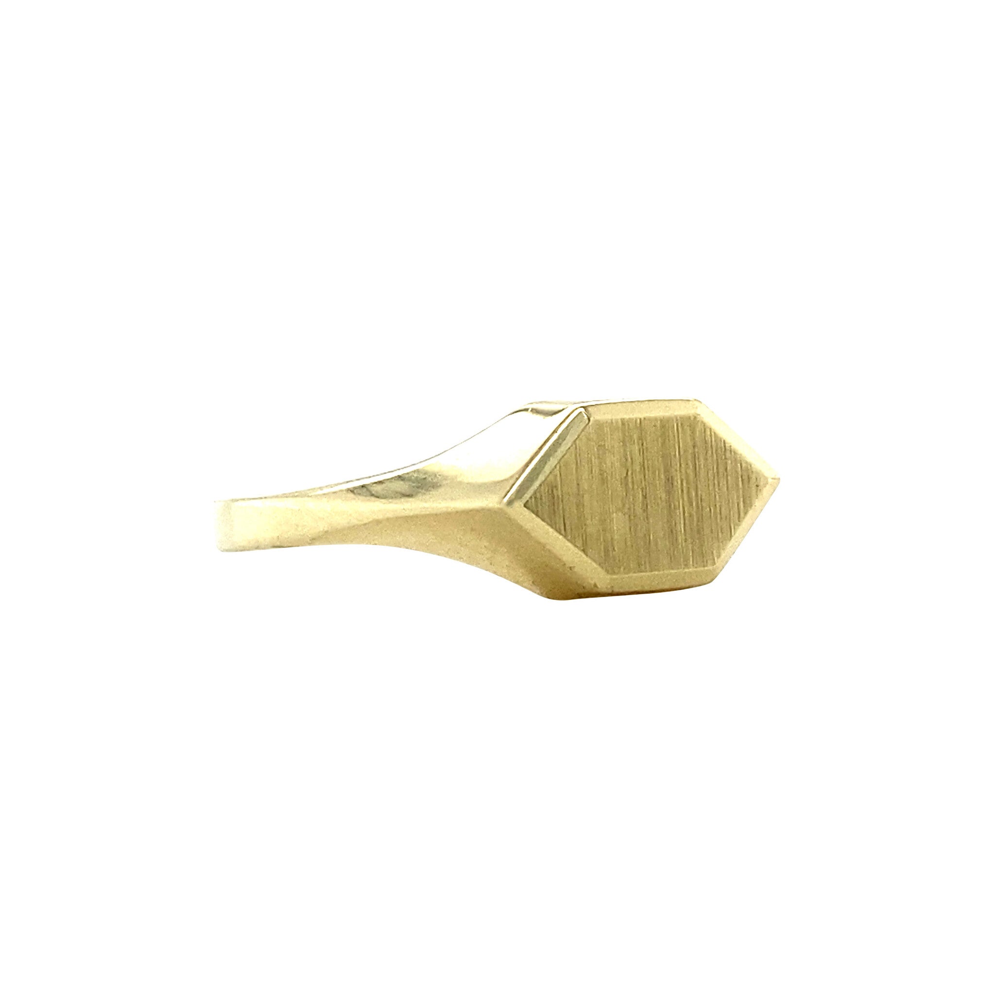 Gouden zegelring 14 krt