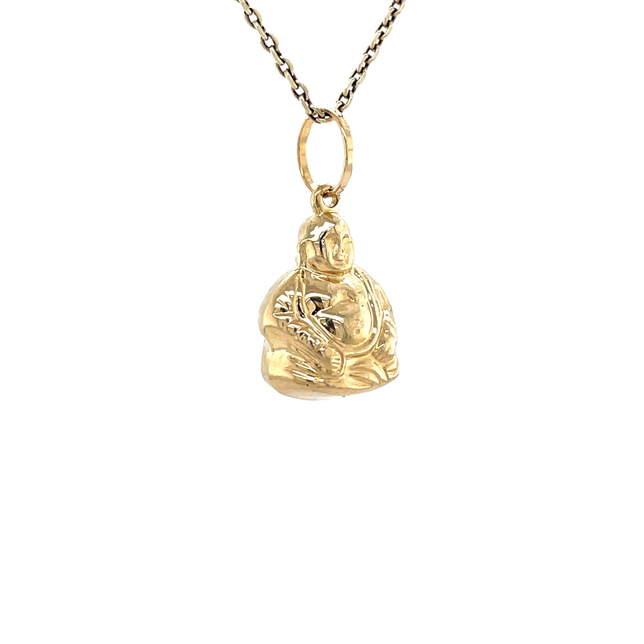 Vintage 14 kt gold Buddha pendant