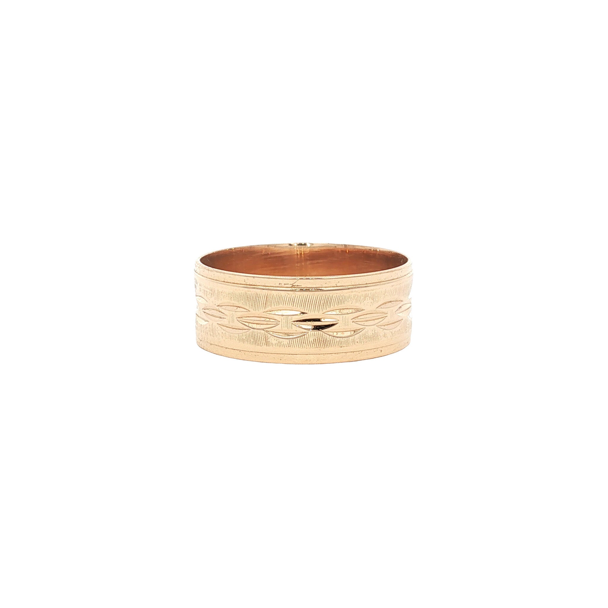 Vintage gold ornate ring 18 kt