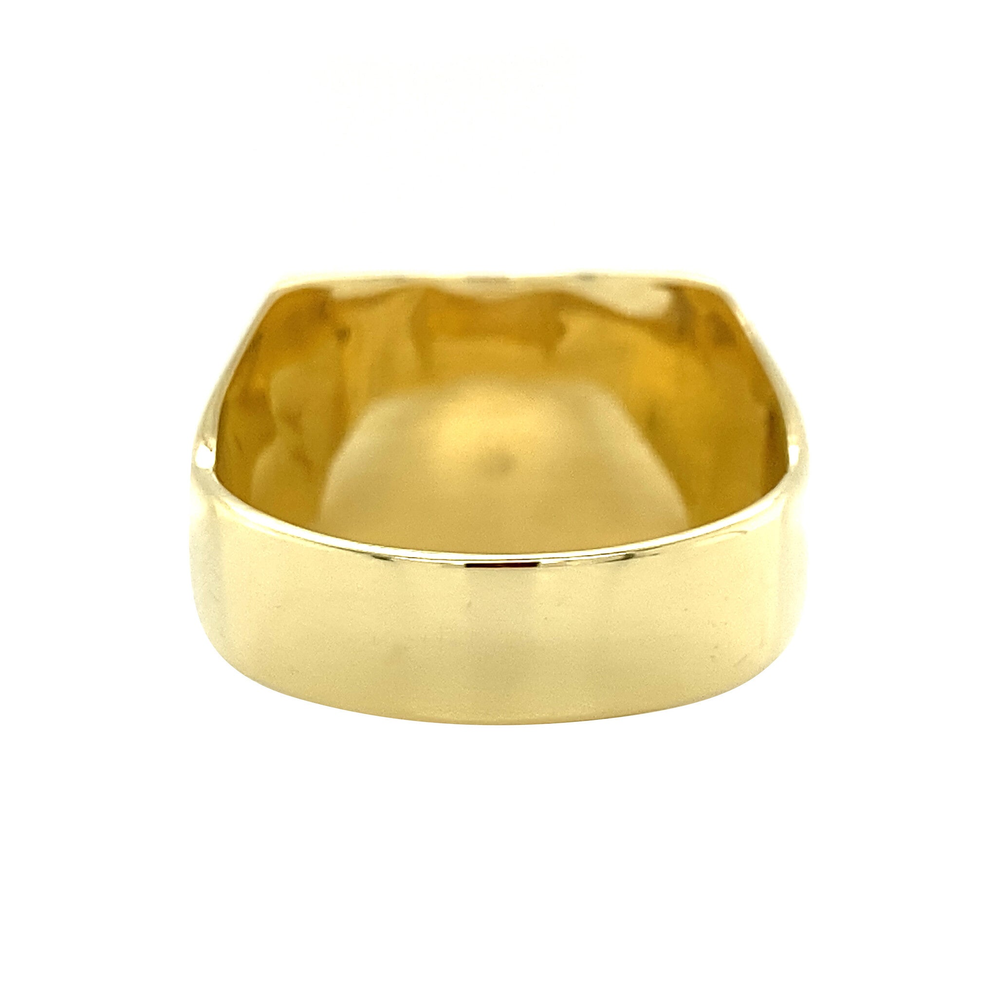 Gouden ring met onyx 14 krt