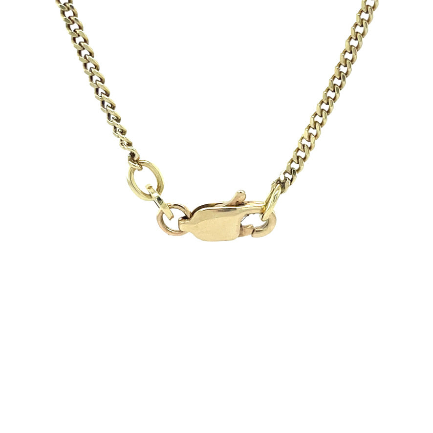 Gouden vintage gourmet collier 14 kt