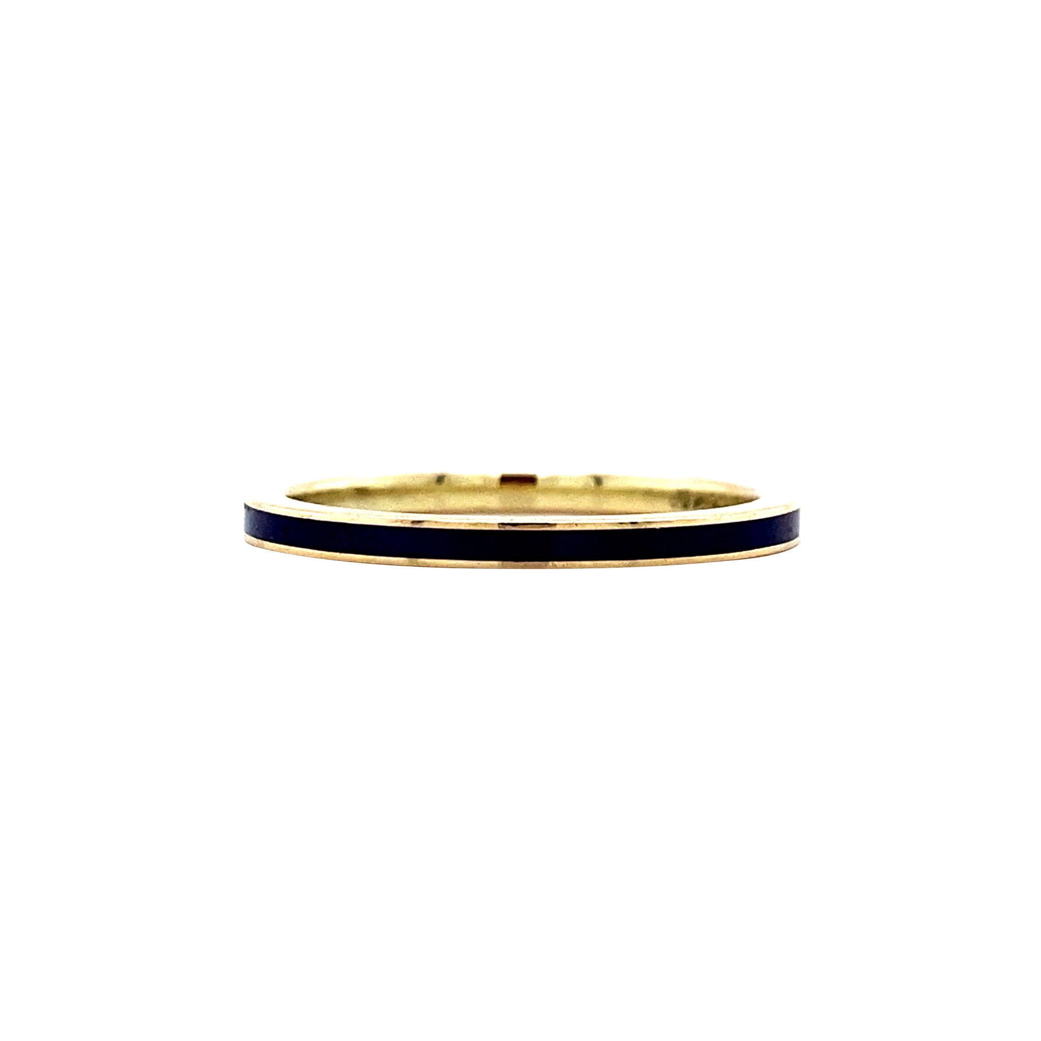 Gold ring with enamel 14 kt