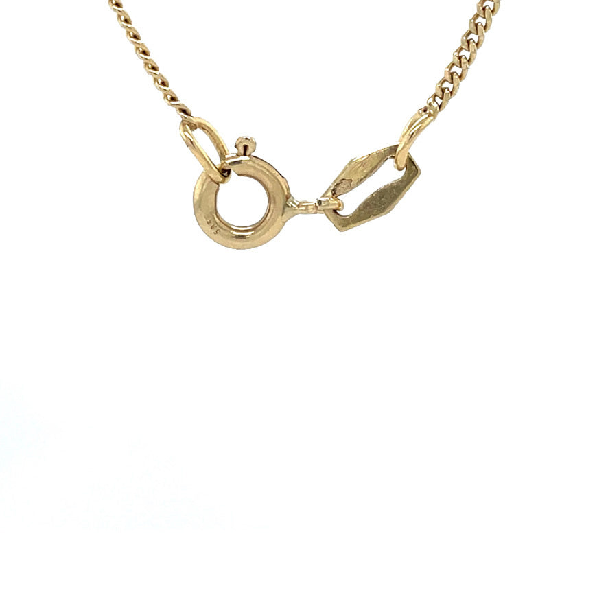 Gouden vintage gourmet lengtecollier 14 krt