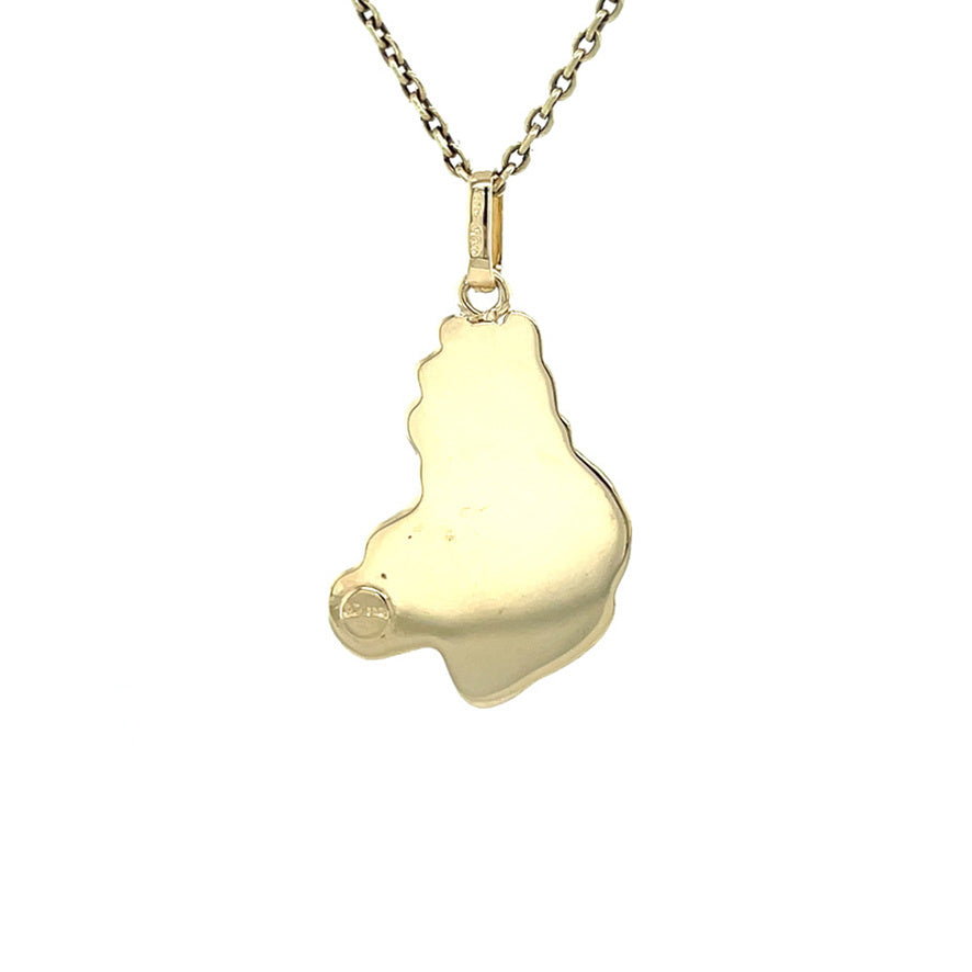 Vintage gold Winnie the Pooh pendant 14 kt