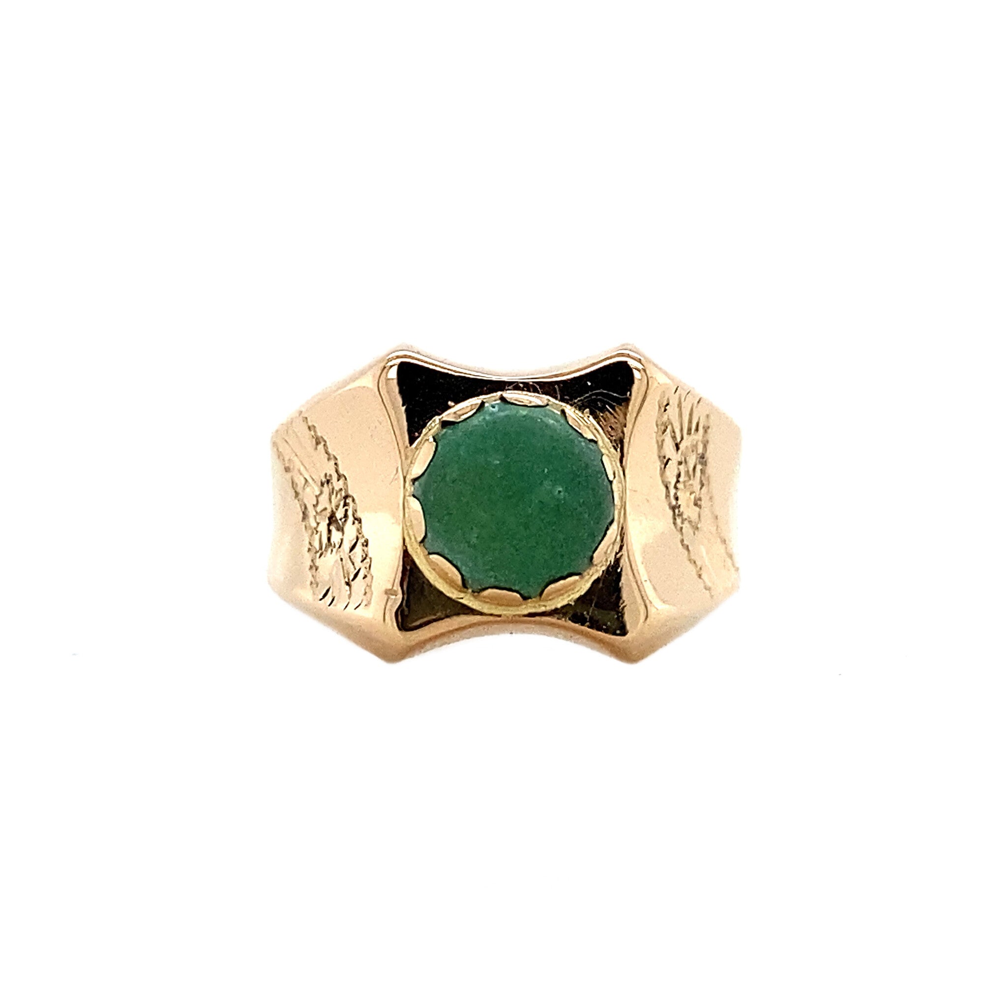 18 kt gold ring with turquoise