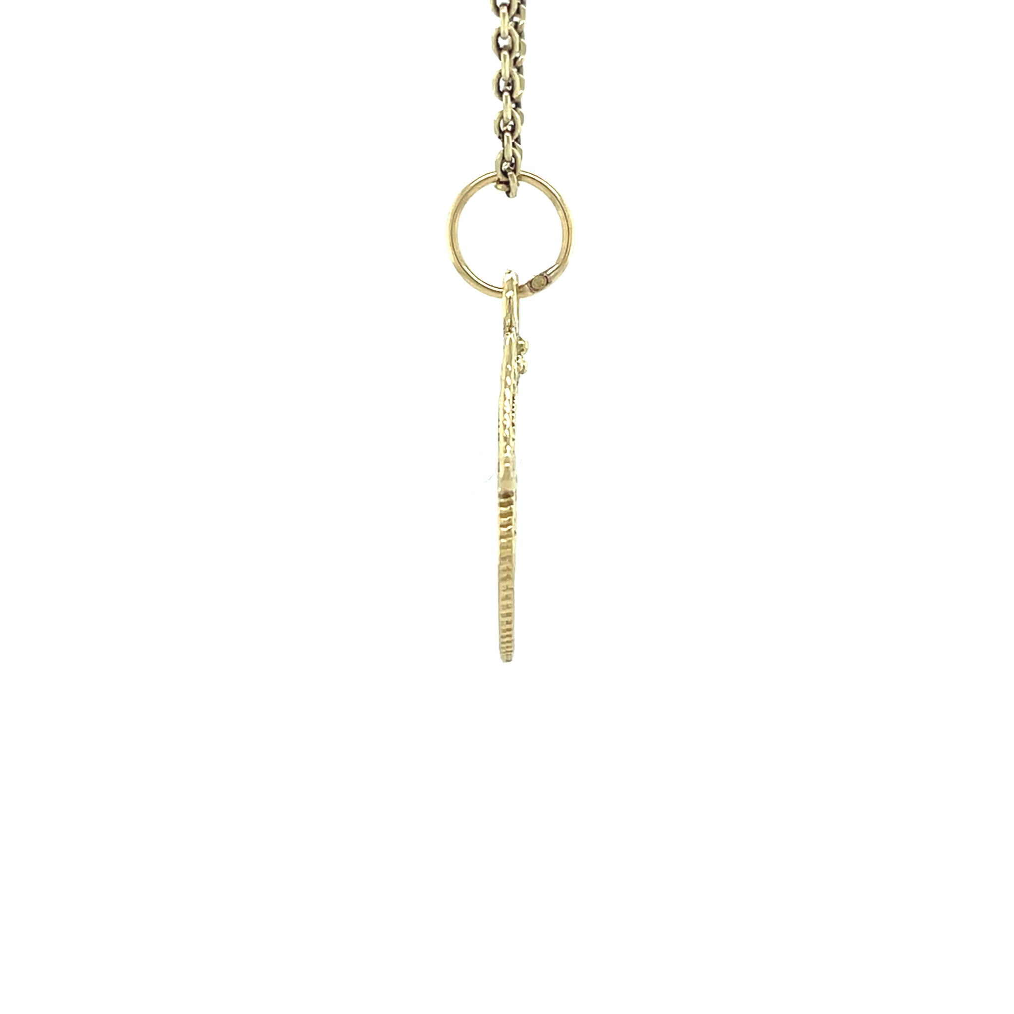 Vintage gold coin pendant, 14 kt