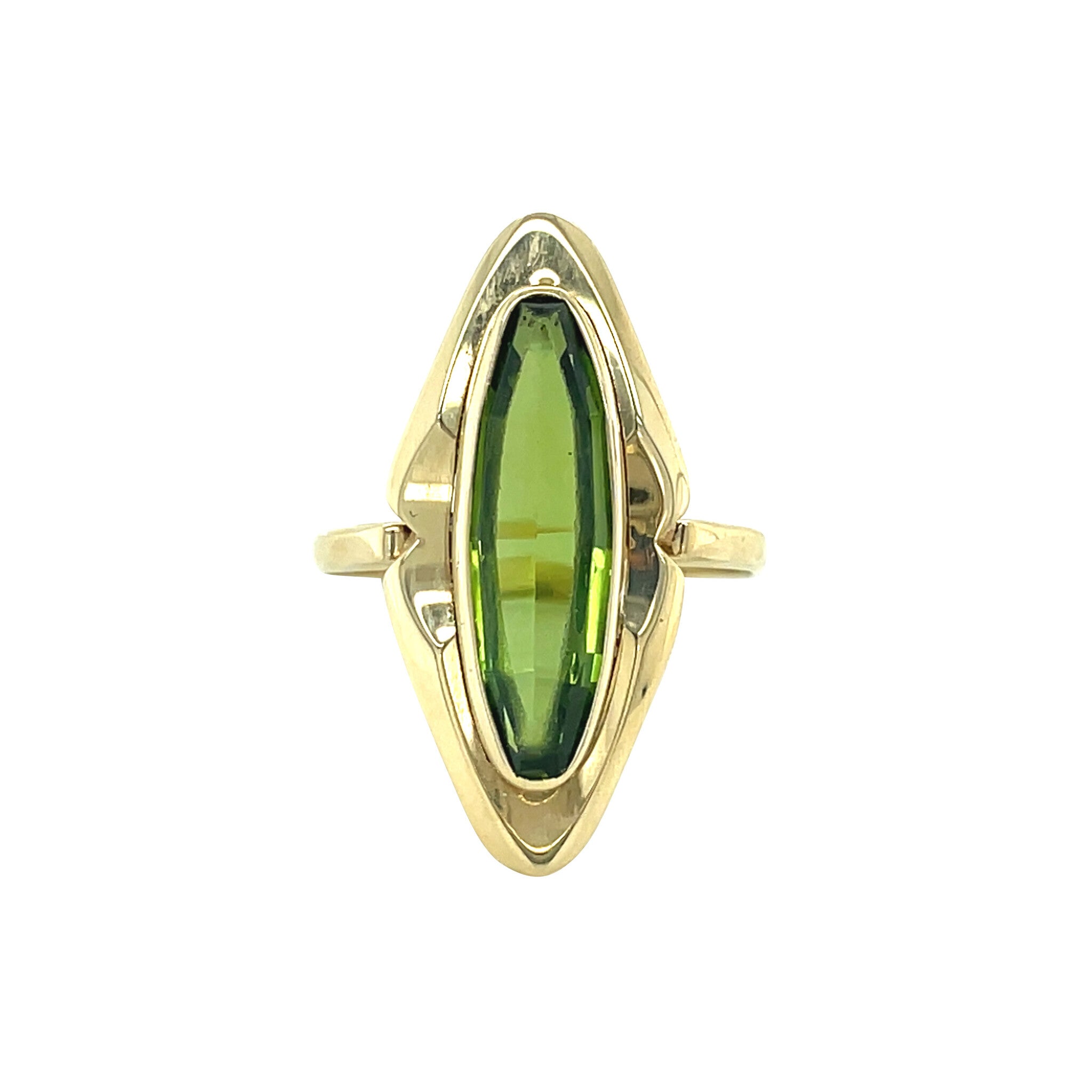 Vintage gold ring with spinel, 14 kt