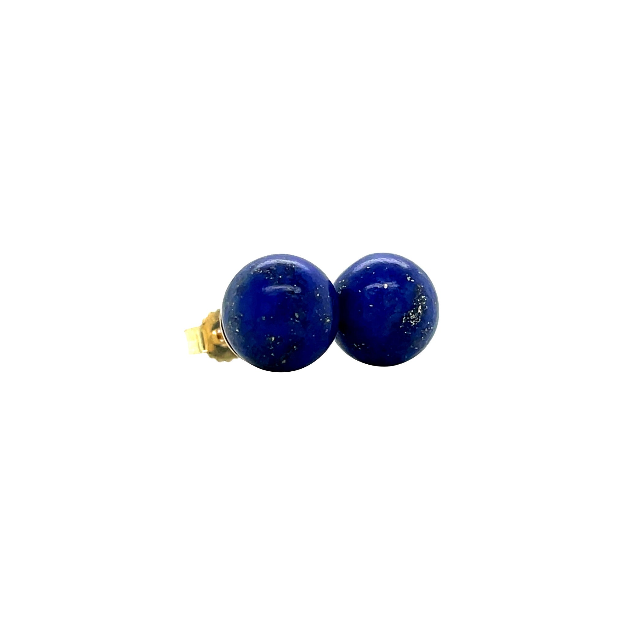 Vintage oorstekers met lapis lazuli 9 krt