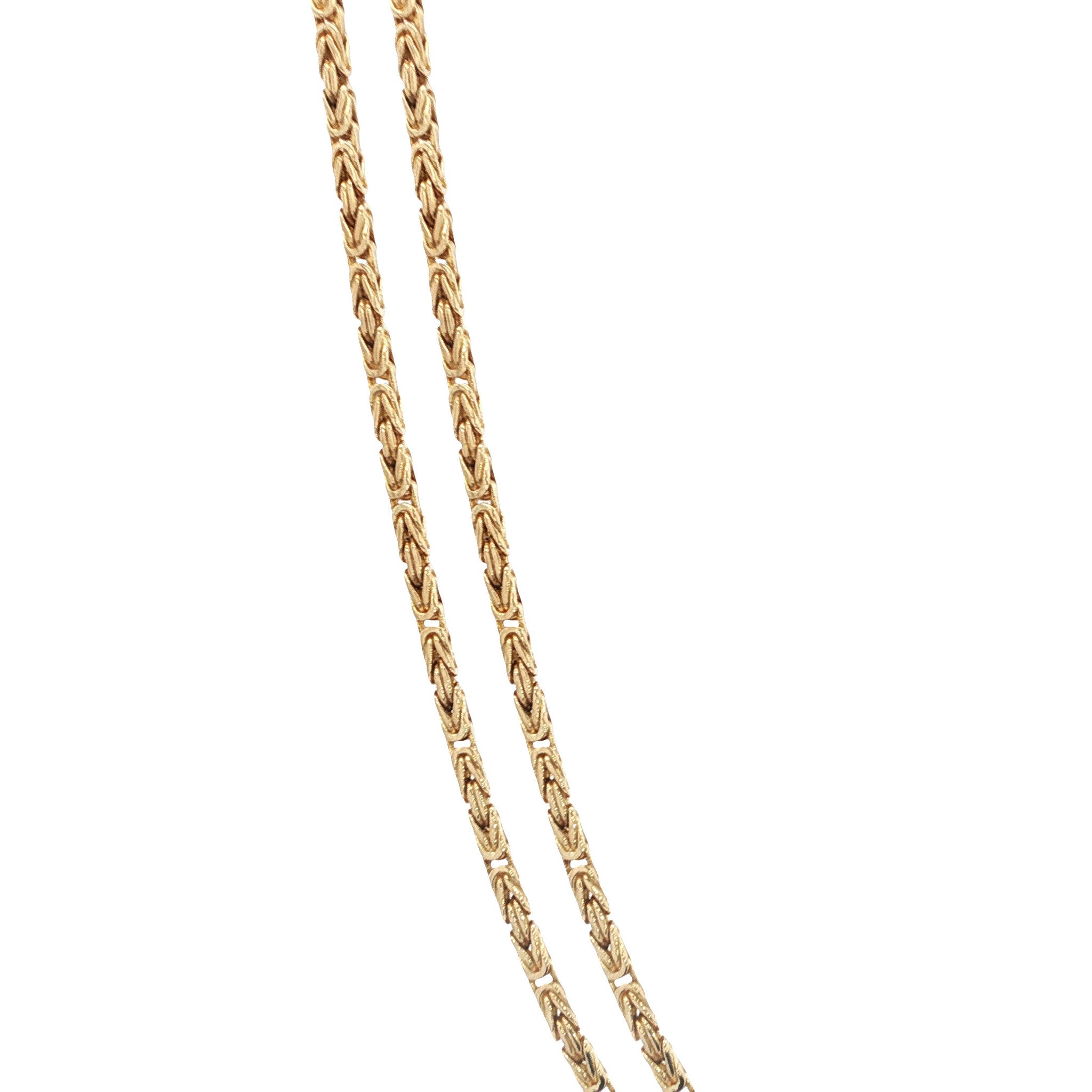Gouden vintage konings collier 14 kt