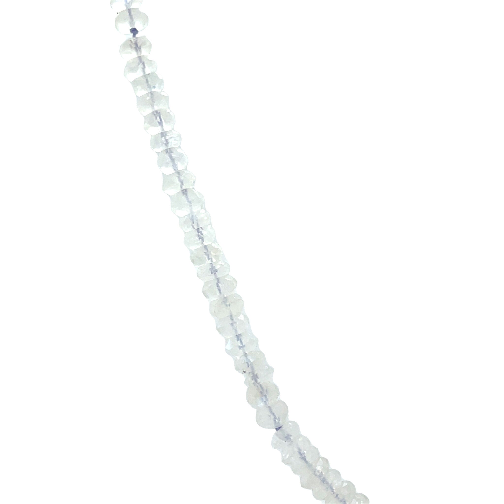 Vintage maansteen collier met gouden sluiting 14 kt