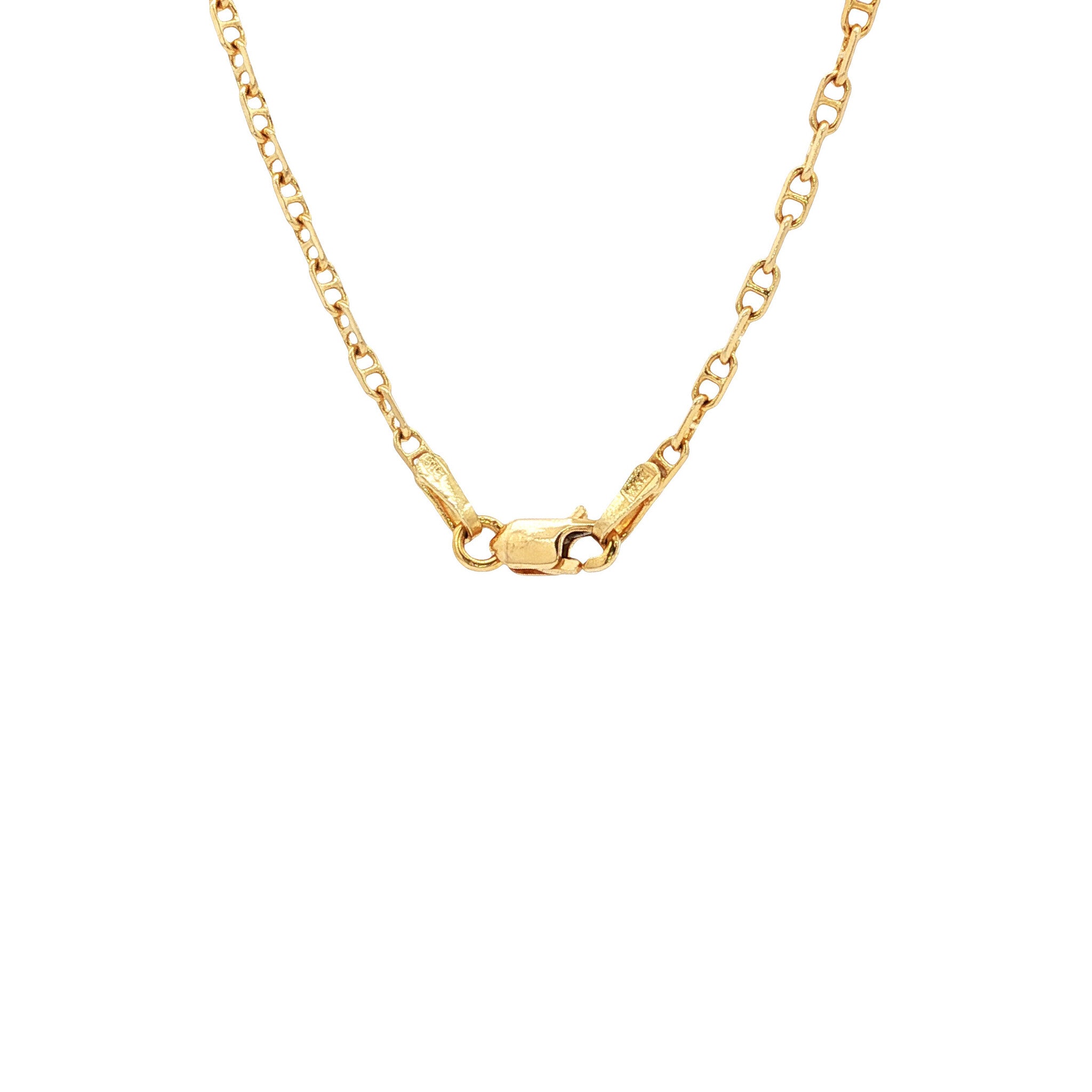 Gold vintage fantasy necklace 14 kt