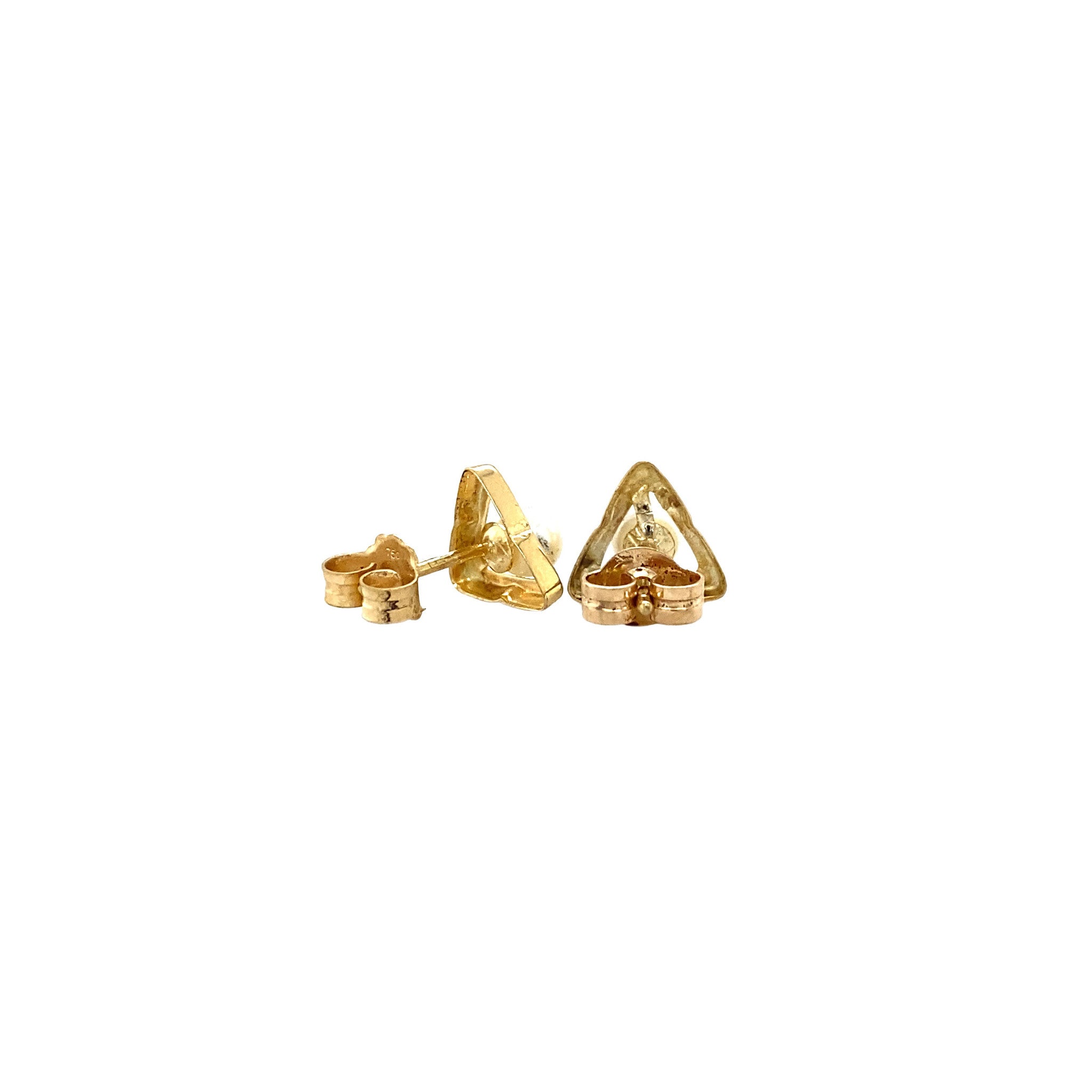 Pearl stud earrings 8 kt