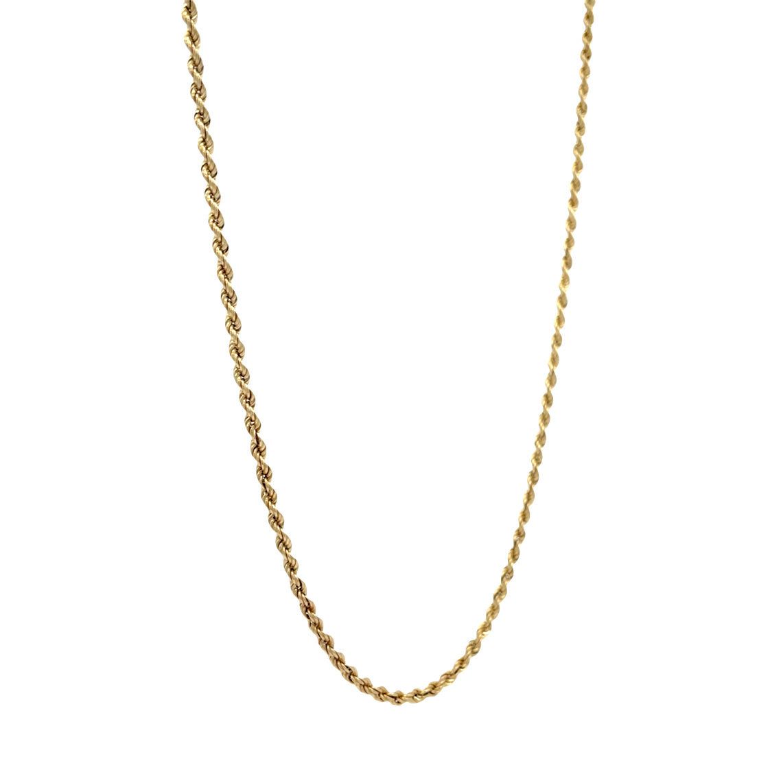 Gouden vintage koord collier 14 kt