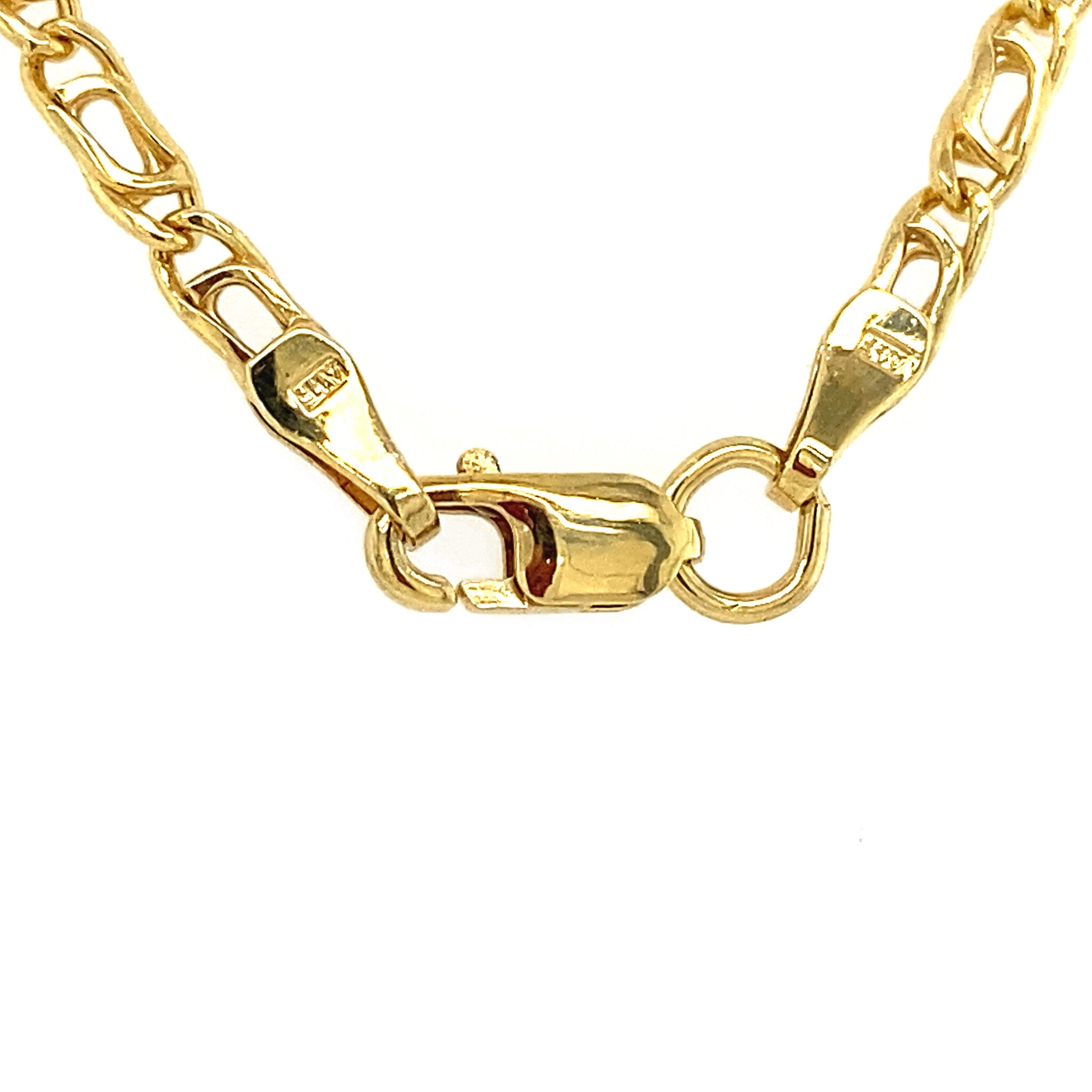 Gouden fantasie collier 14 krt