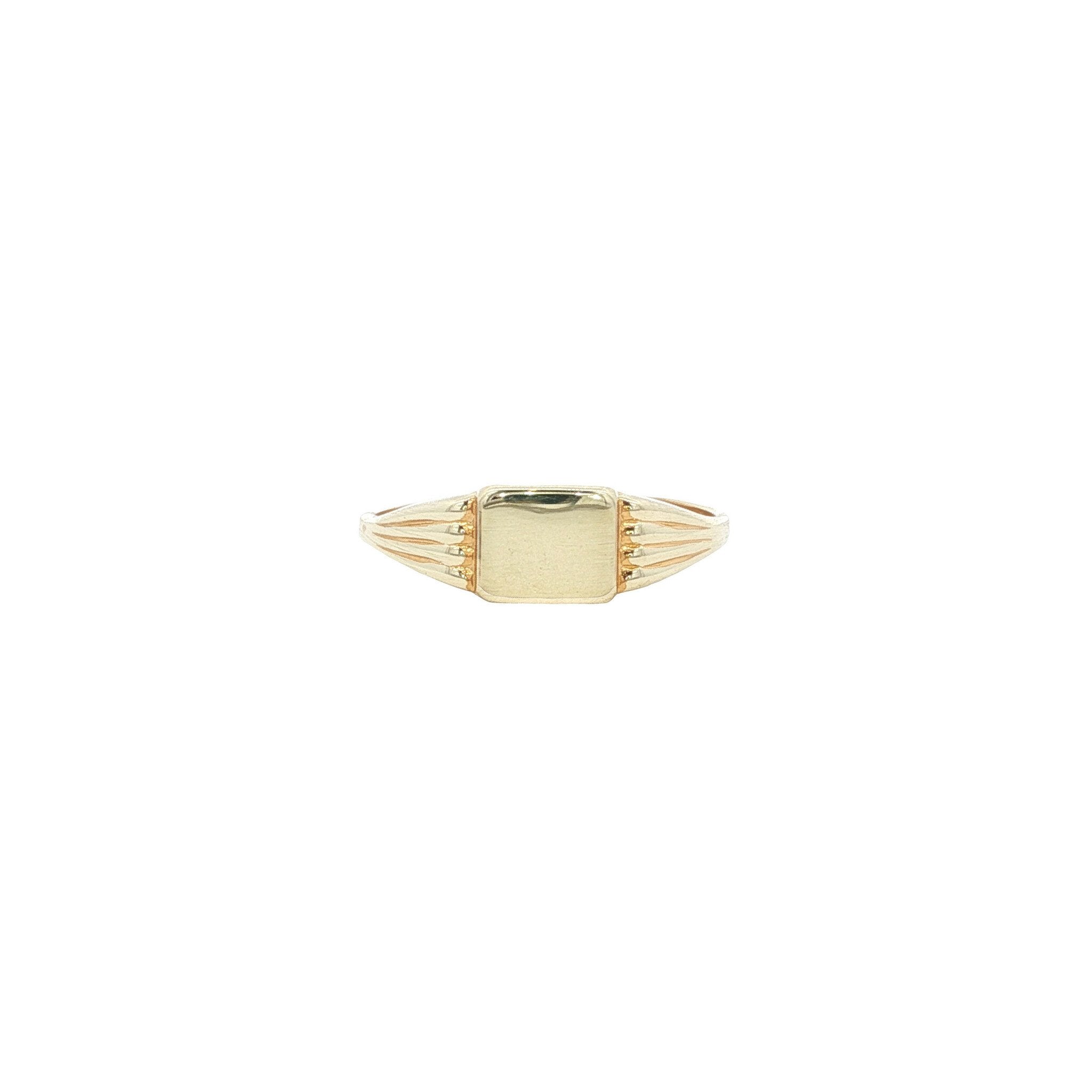 Vintage gold signet ring 14 kt