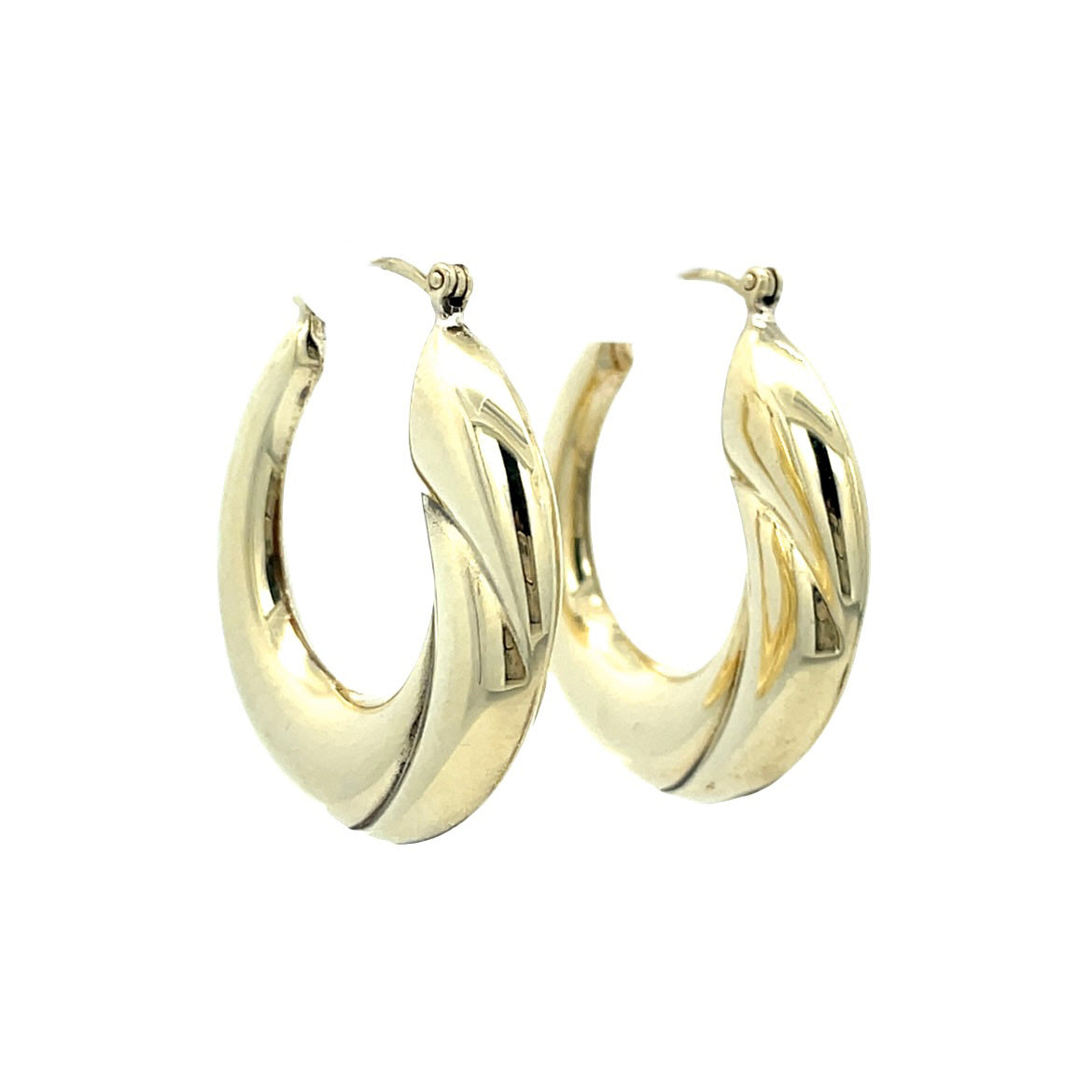 Gold vintage fantasy earrings 14 kt