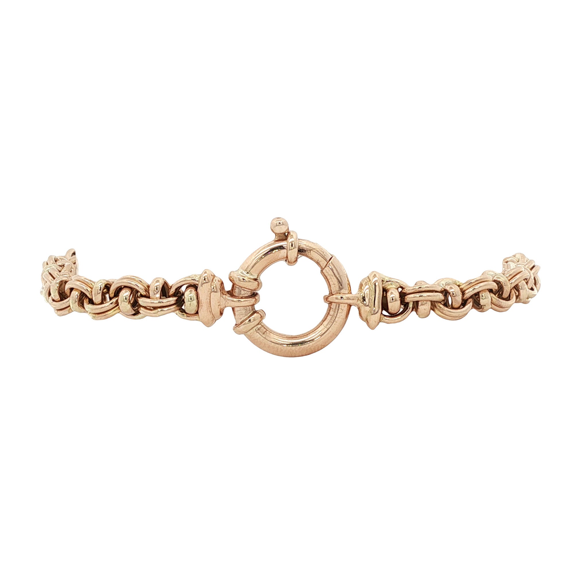 Gouden vintage fantasie armband 14 kt