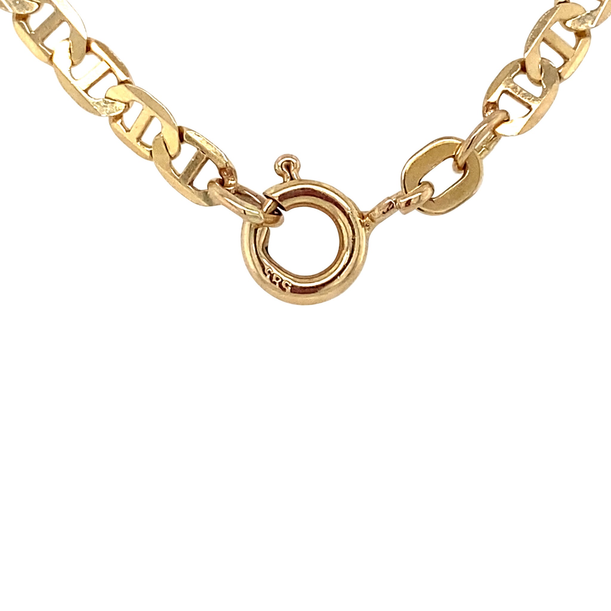 Gouden vintage marine collier 14 krt