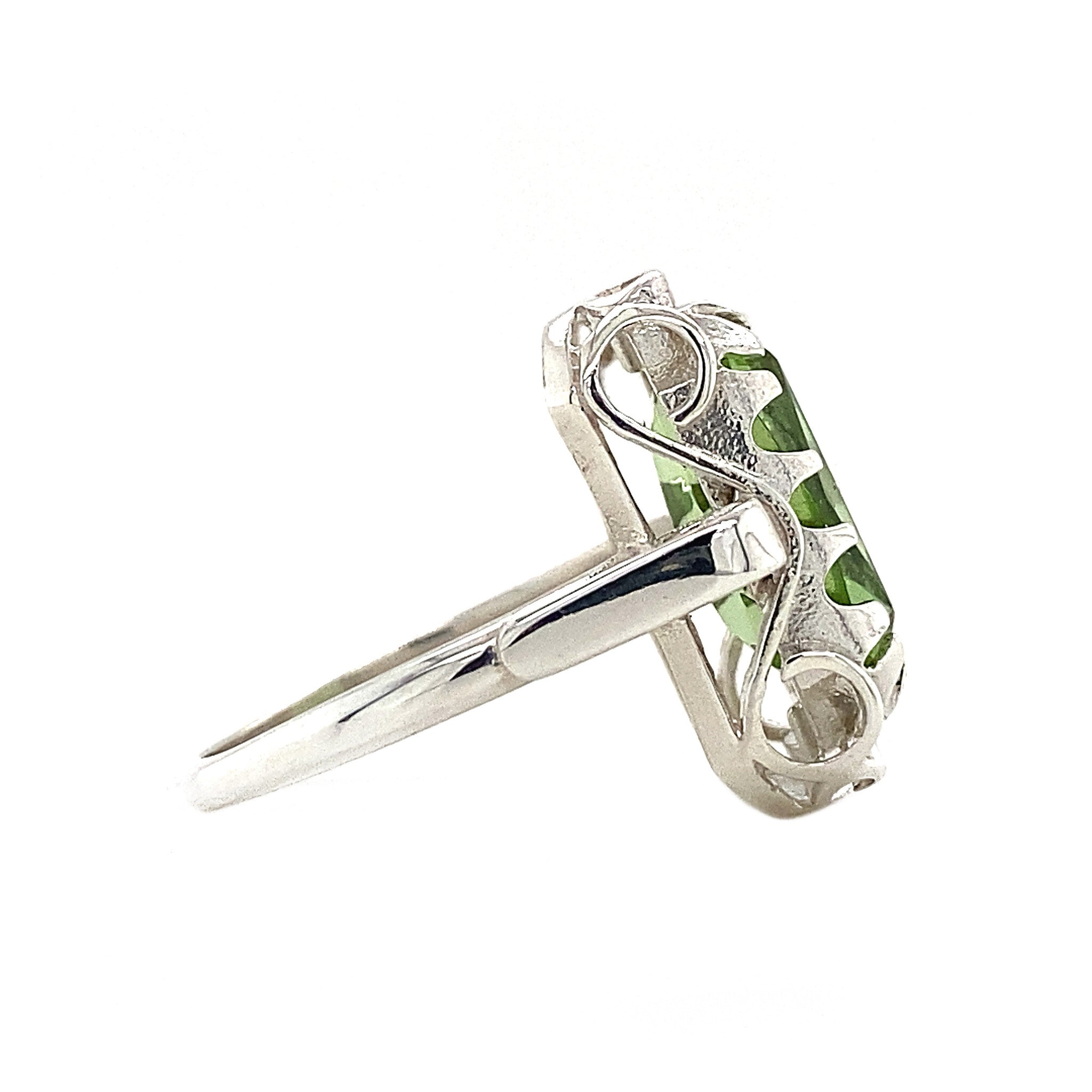 Queen's ring 925 - Lime Quartz