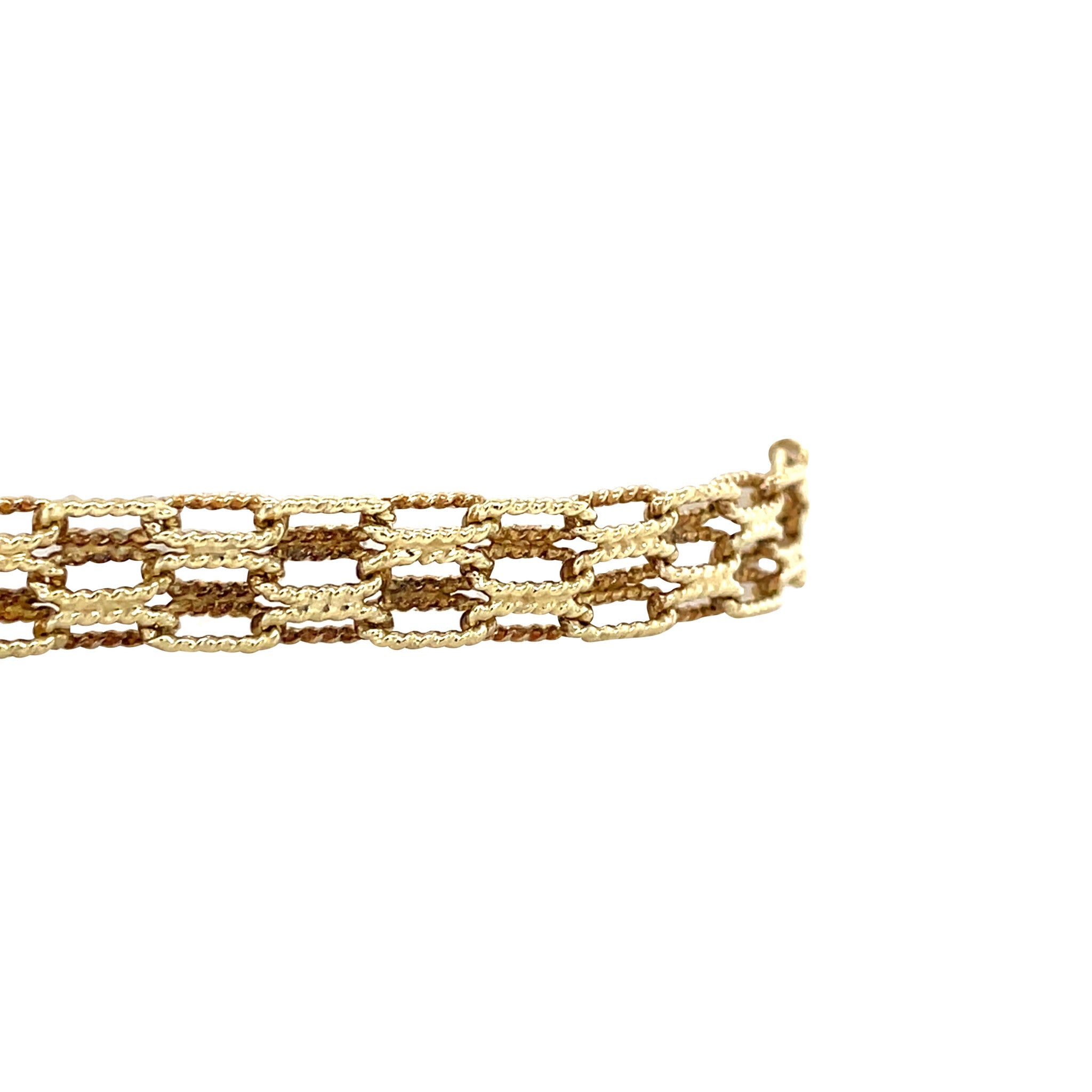 Golden vintage fantasy bracelet 14 kt