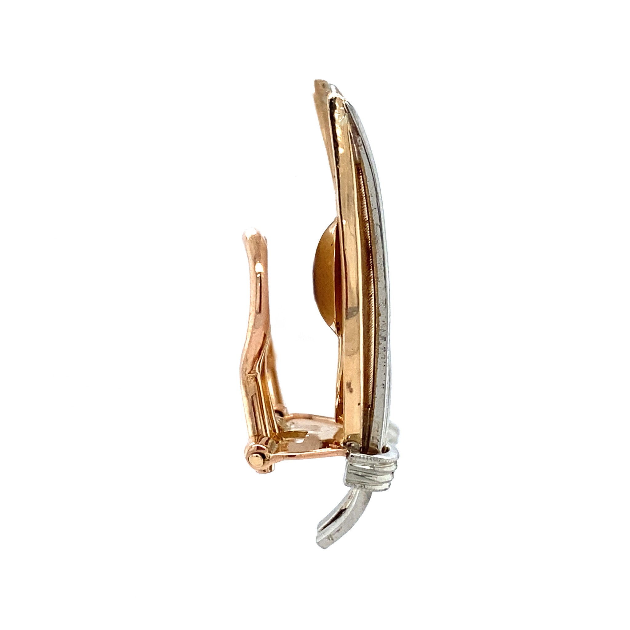 18 kt gold diamond stud earrings