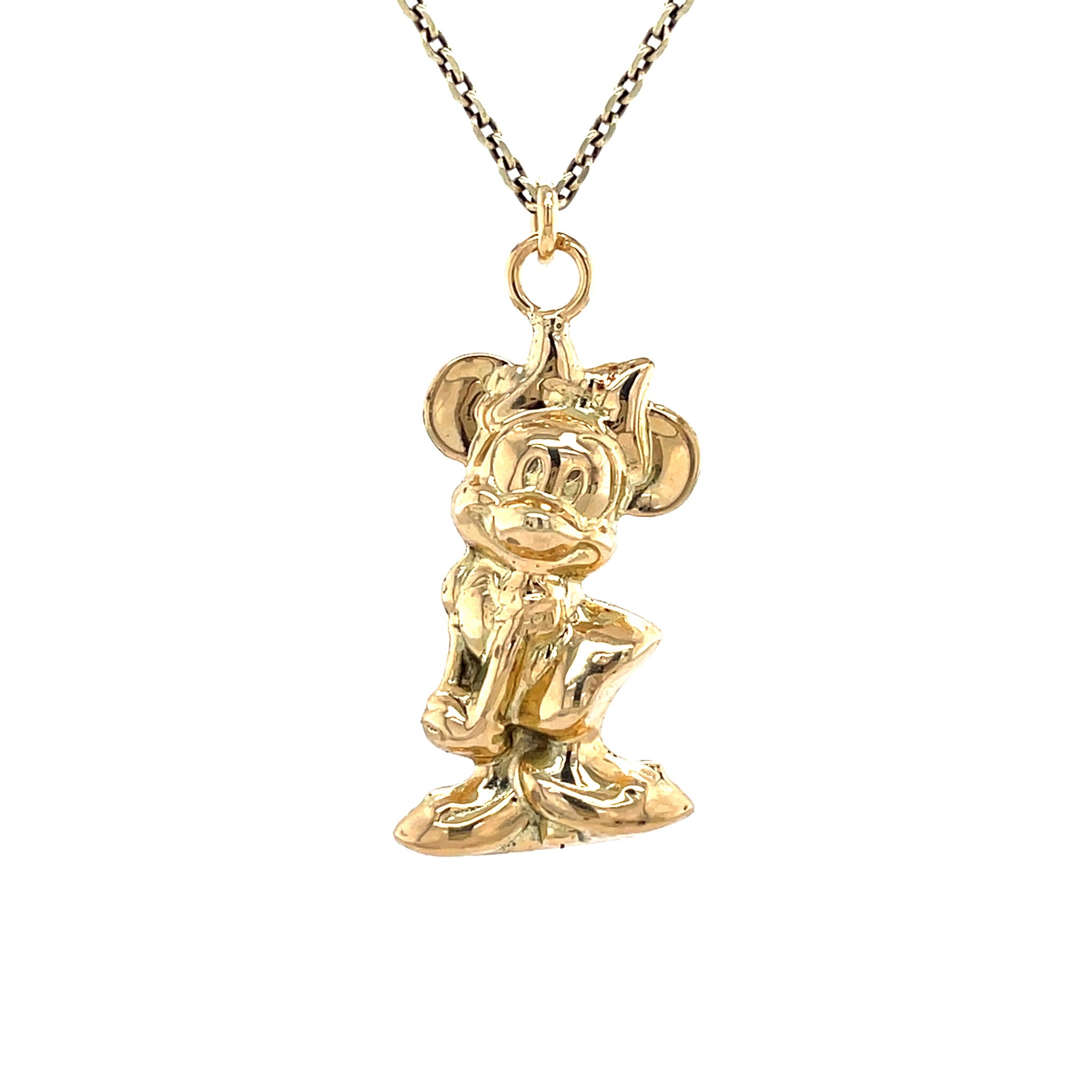 Vintage 14 kt gold Minnie Mouse pendant