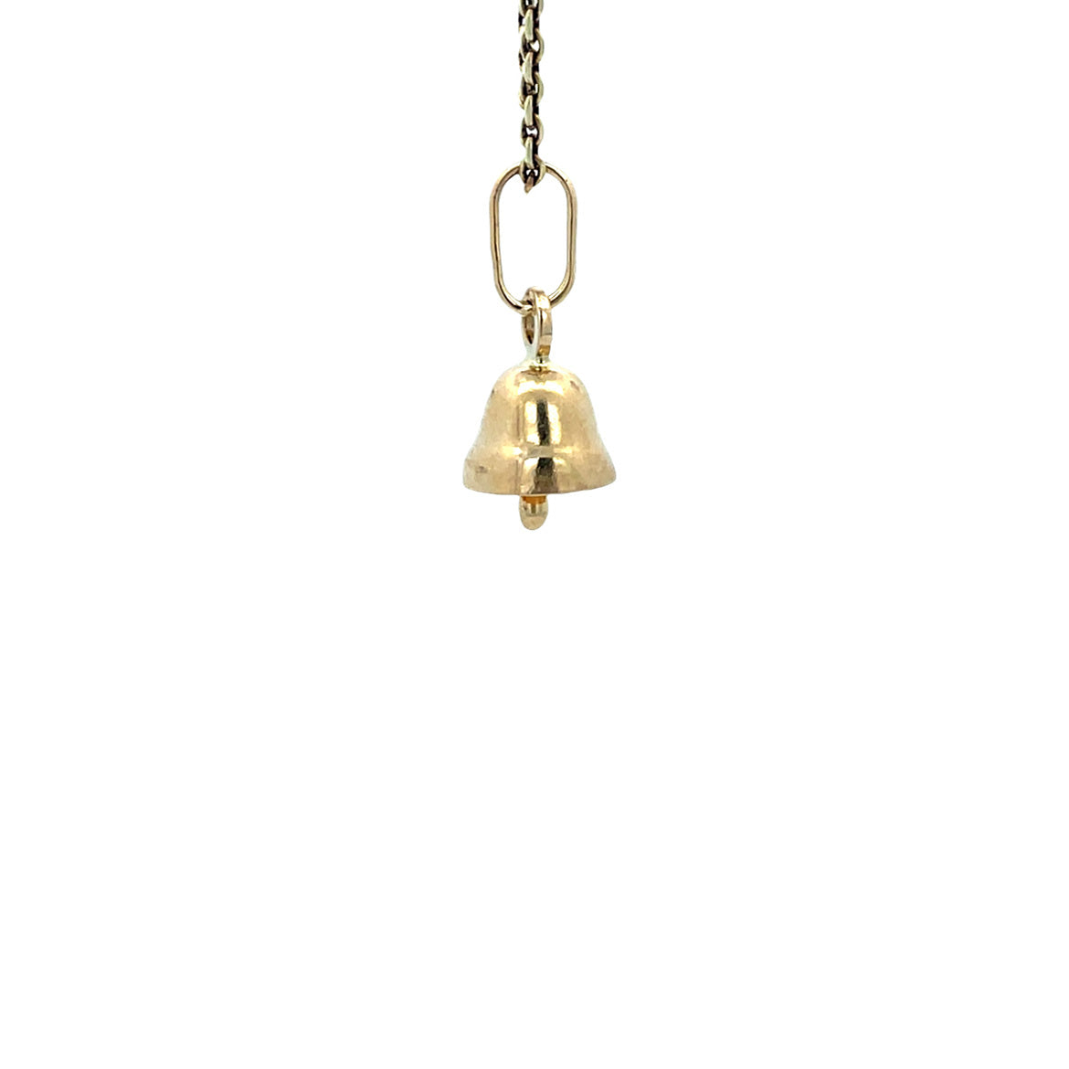 Vintage gold bell pendant 14 kt
