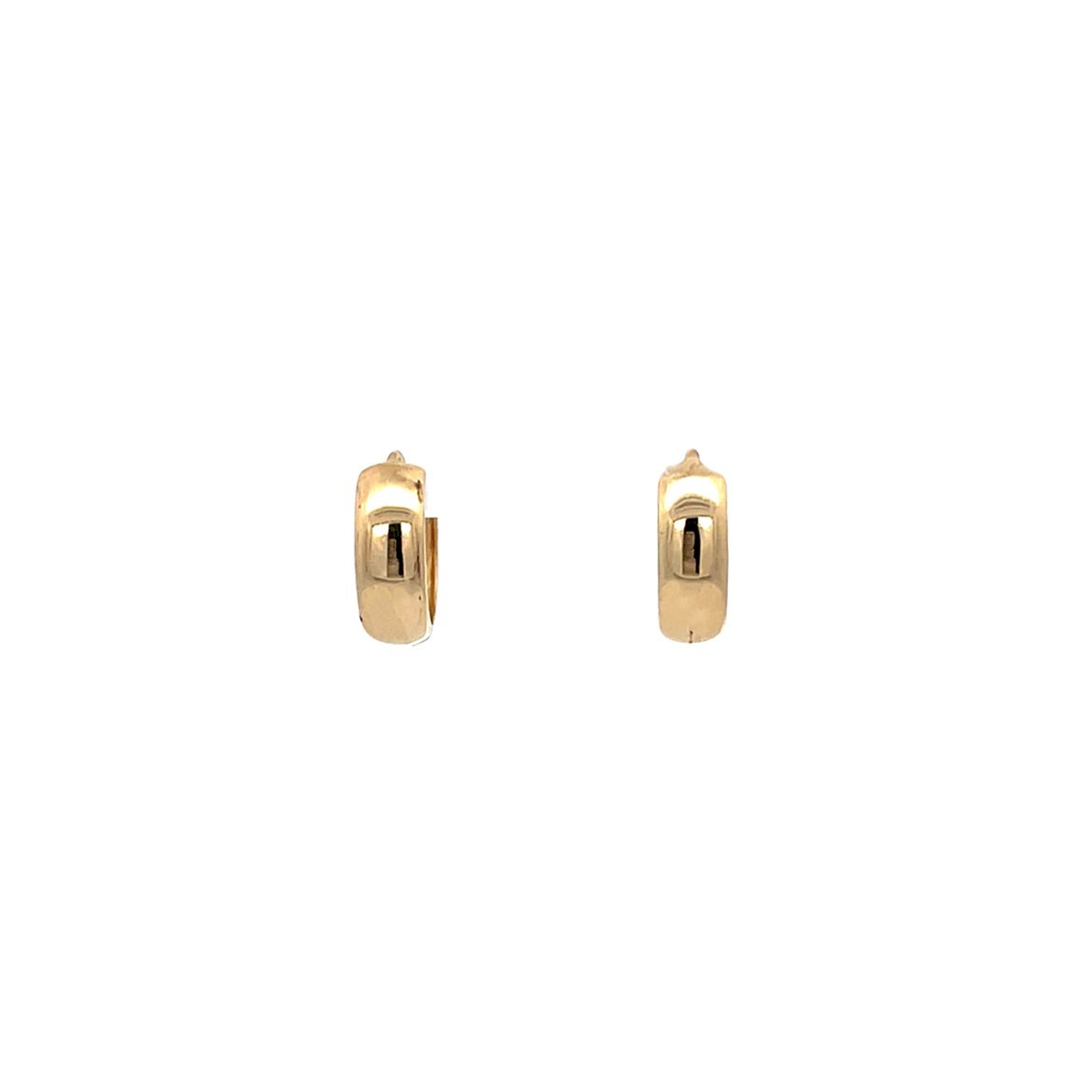 Gold vintage smooth creoles 14 kt