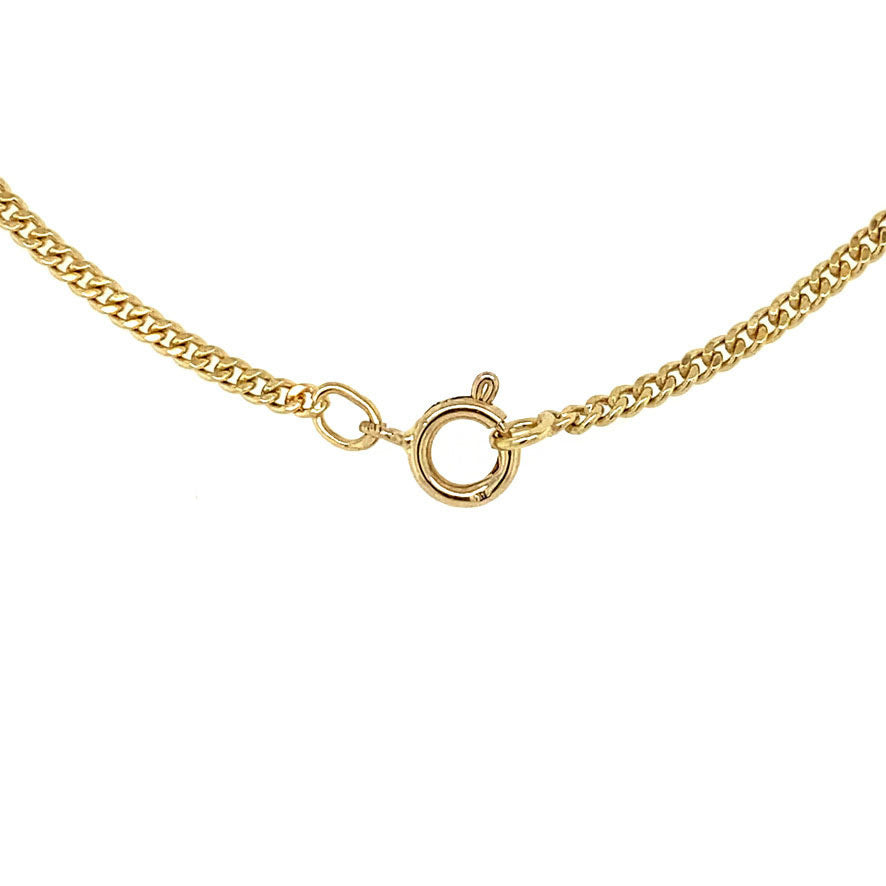 Golden gourmet link necklace 14 carat