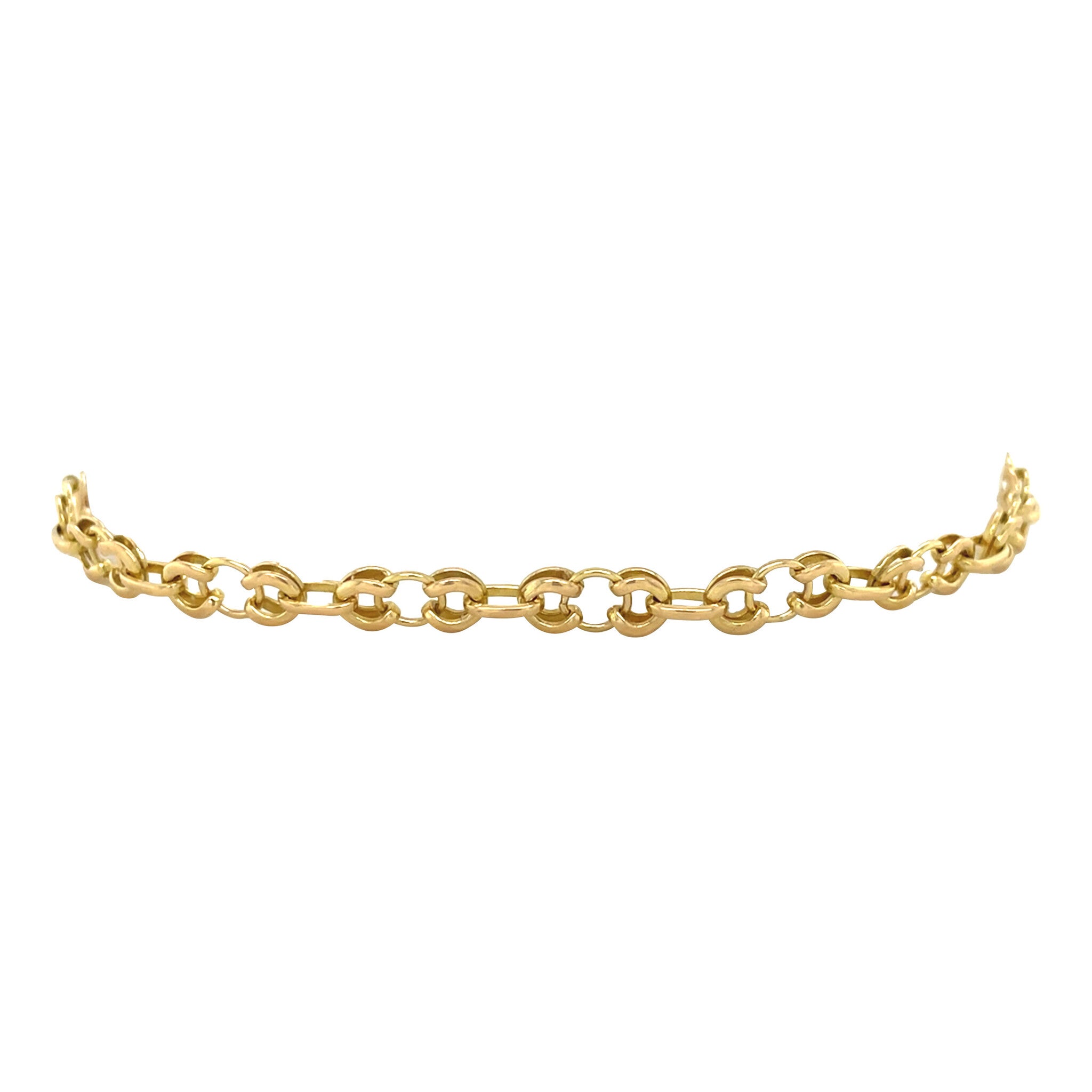 Gold vintage fantasy bracelet 14 kt
